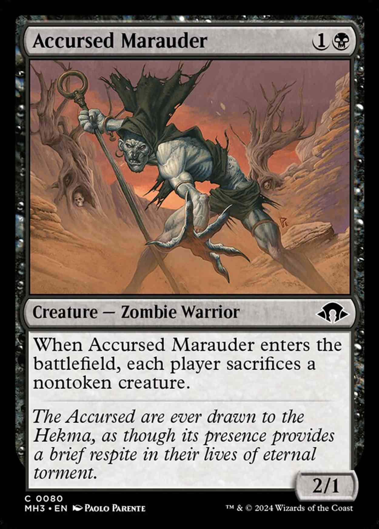 Accursed Marauder magic card front