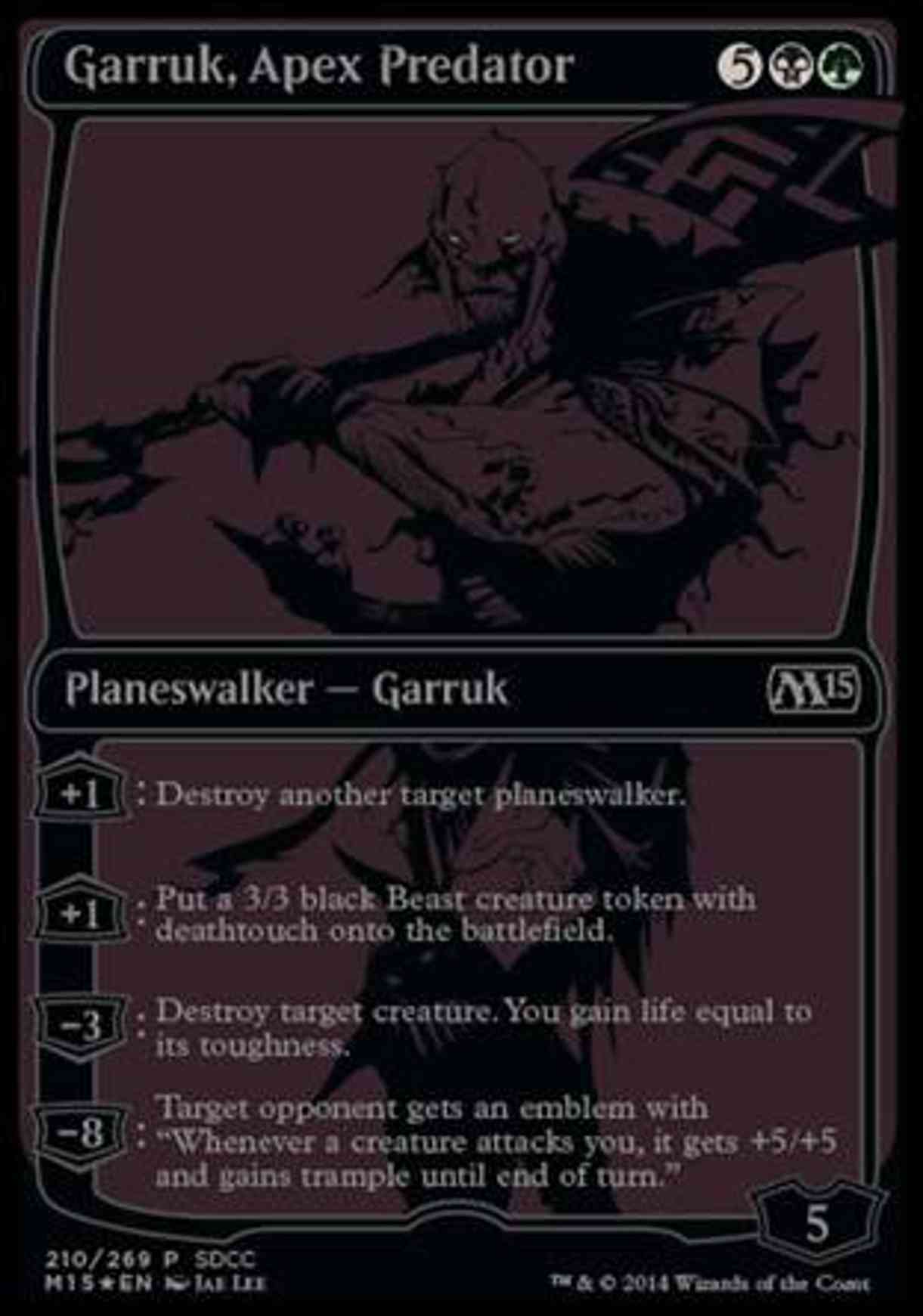 Garruk, Apex Predator (SDCC 2014 Exclusive) magic card front