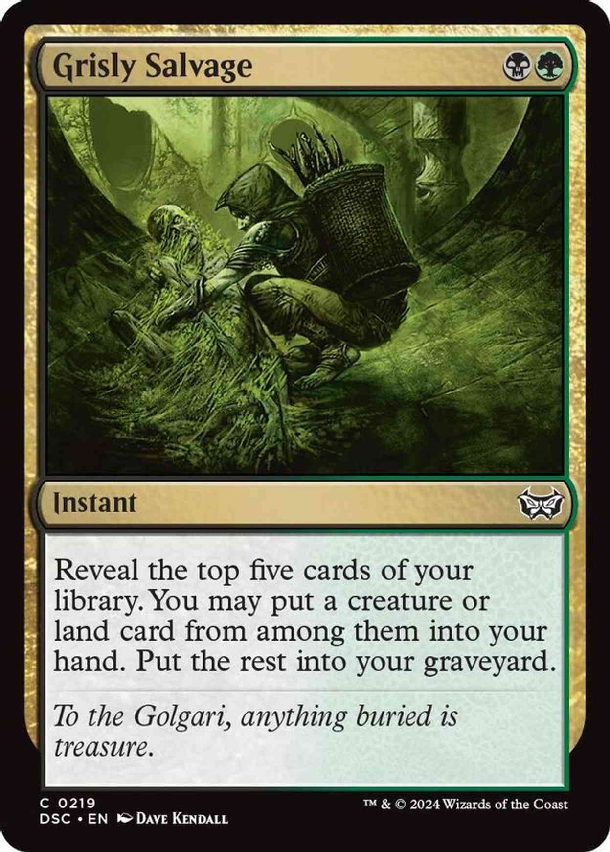 Grisly Salvage magic card front