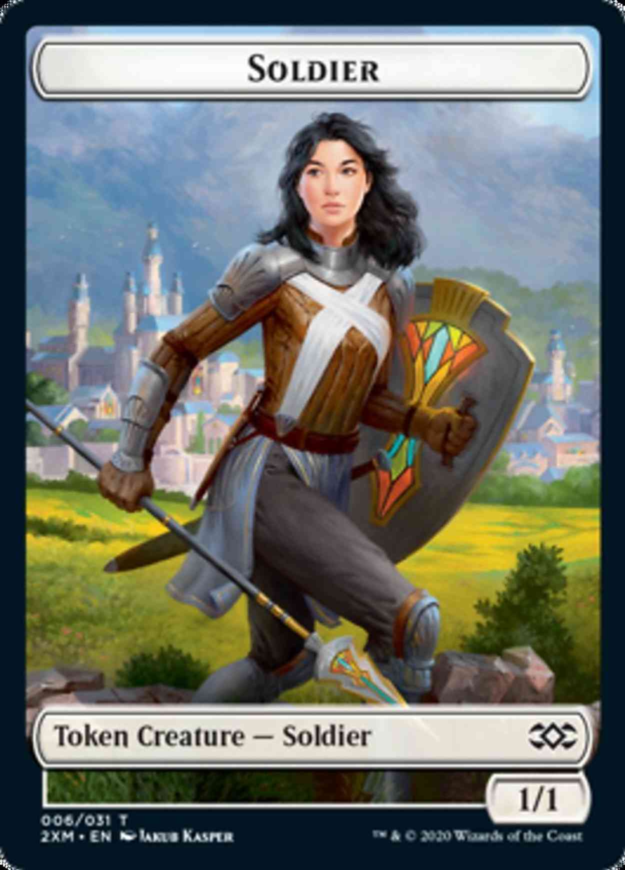 Soldier // Squirrel Double-sided Token magic card front