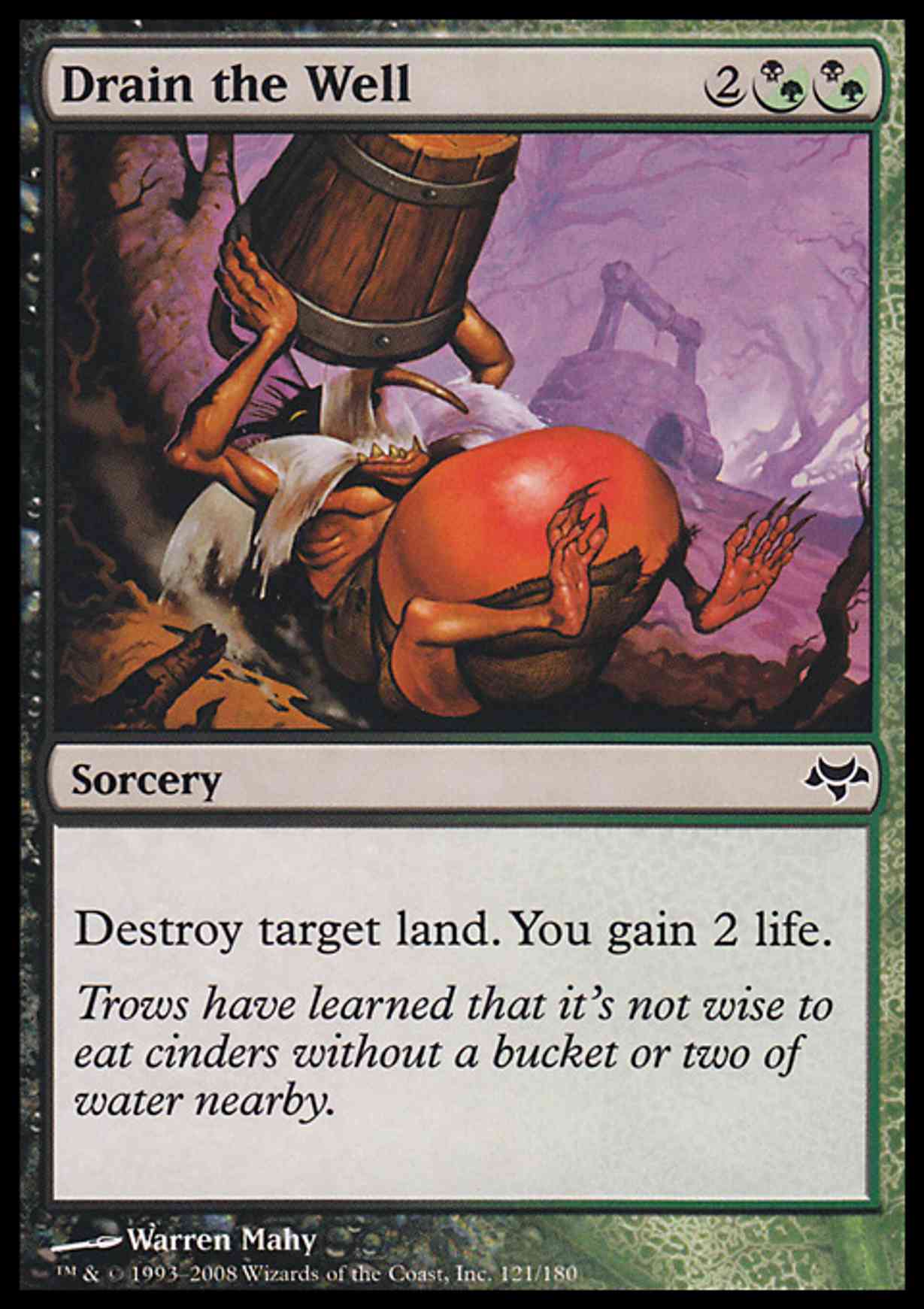 Drain the Well magic card front