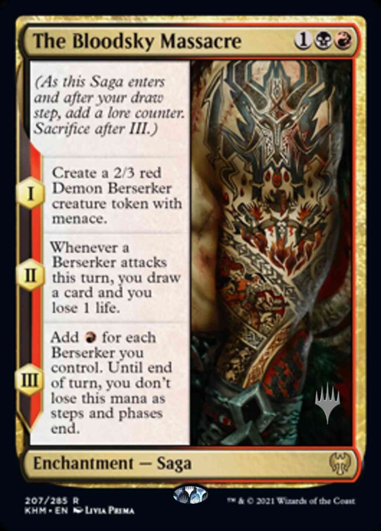 The Bloodsky Massacre magic card front