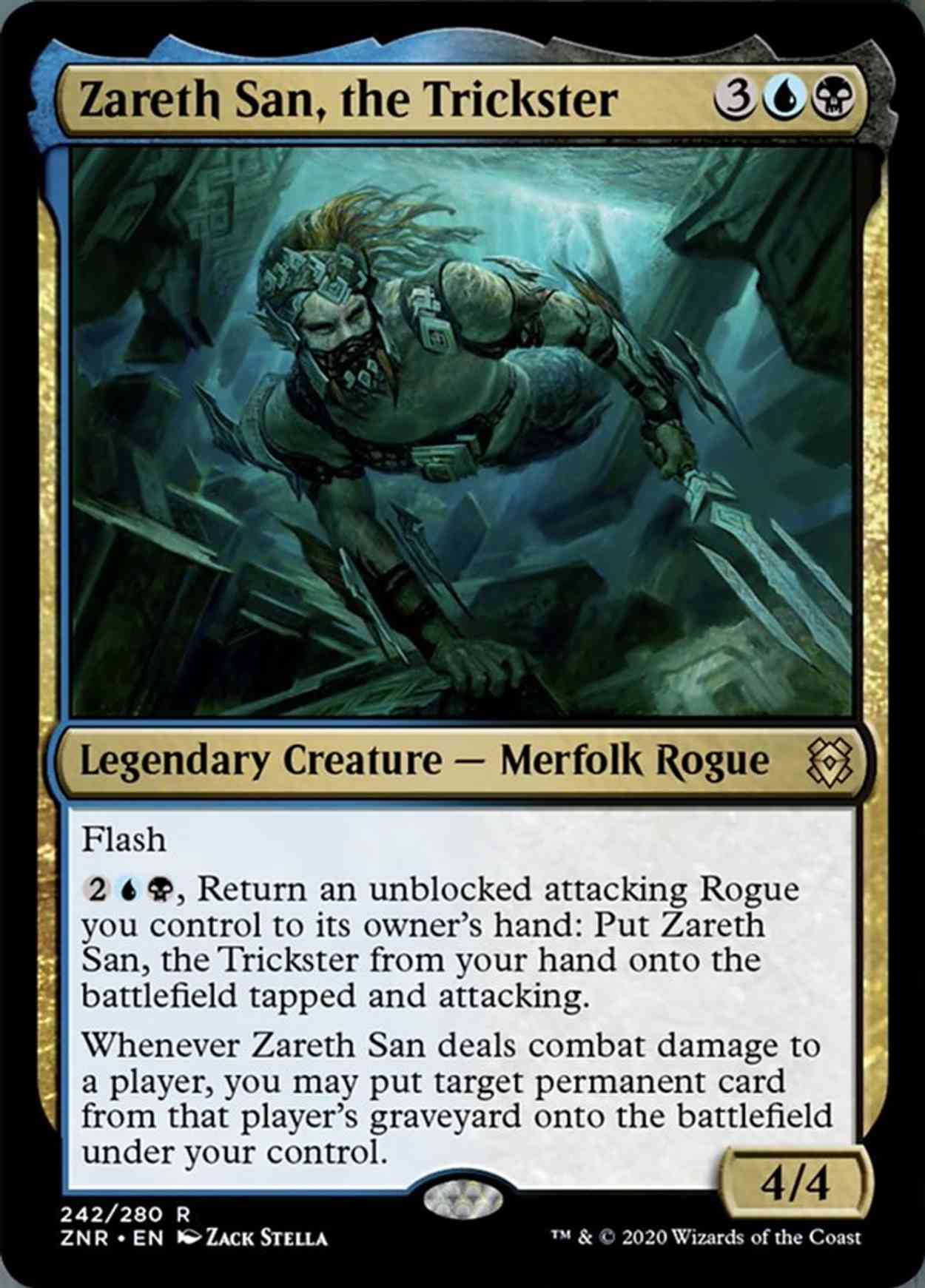 Zareth San, the Trickster magic card front