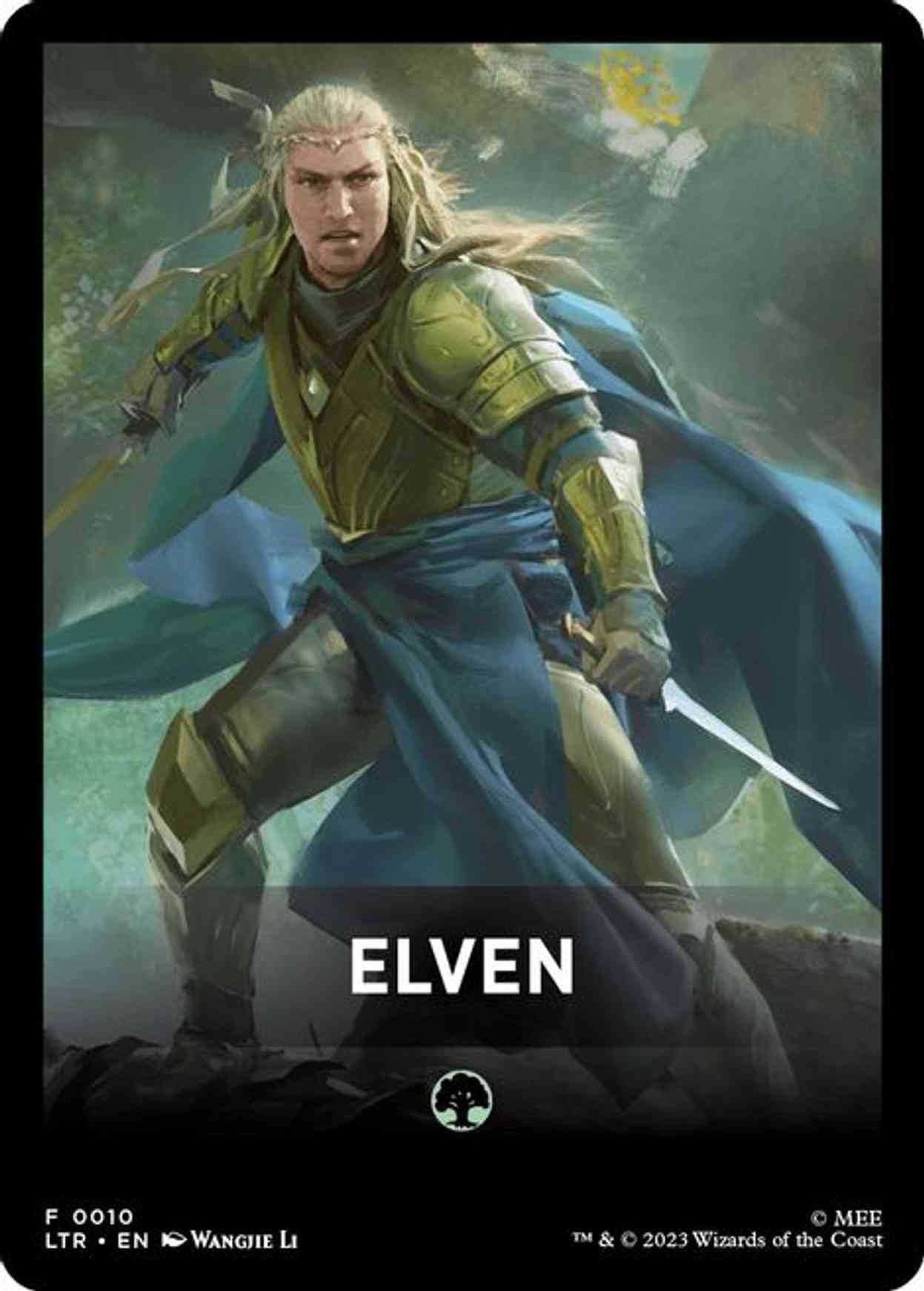 Elven Theme Card magic card front