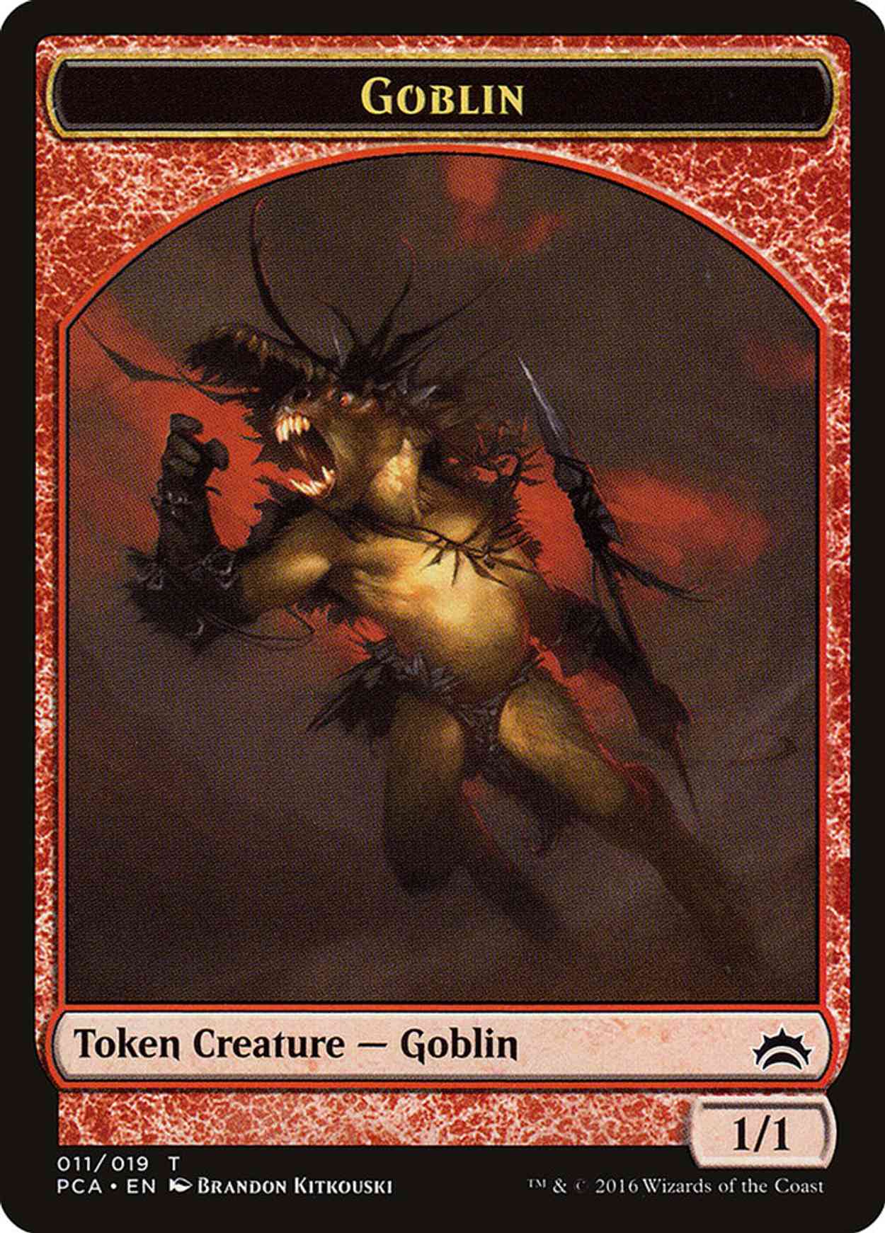 Goblin // Boar Double-sided Token magic card front