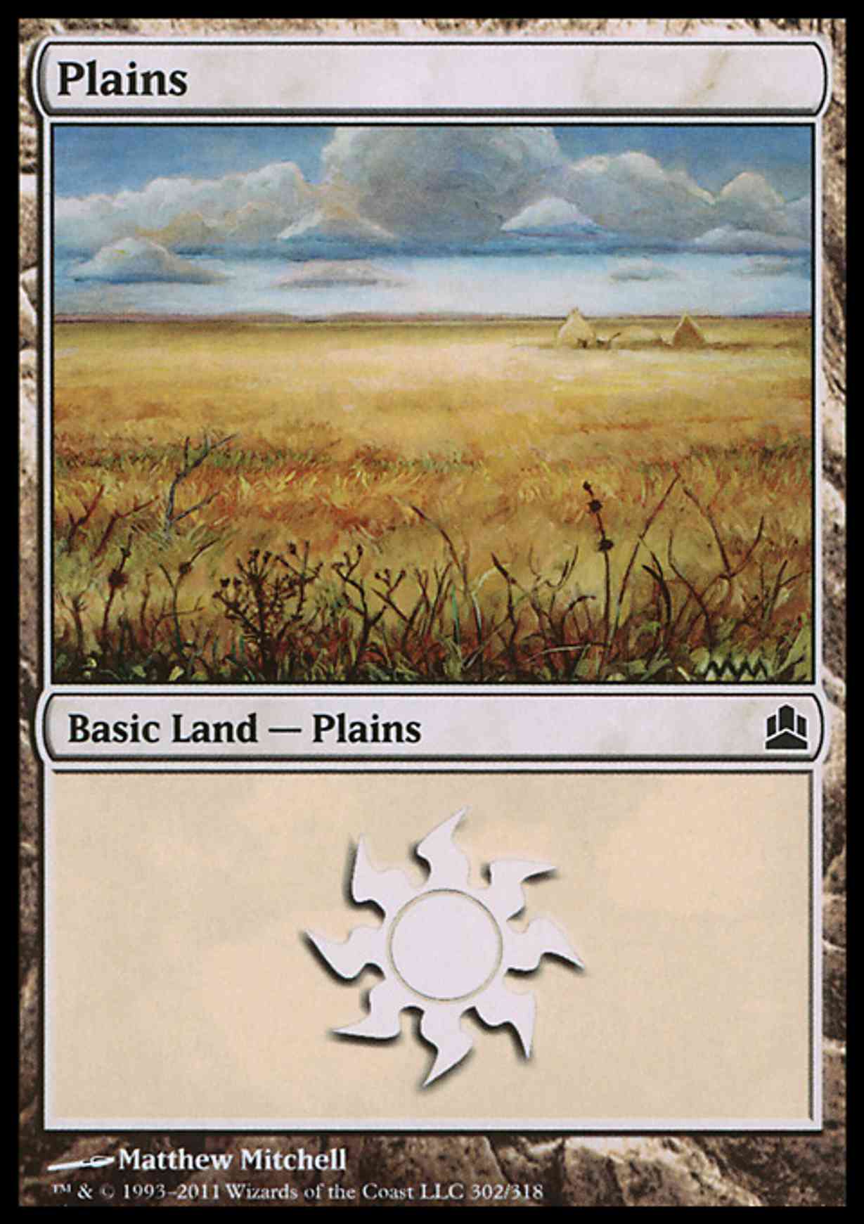 Plains (302) magic card front