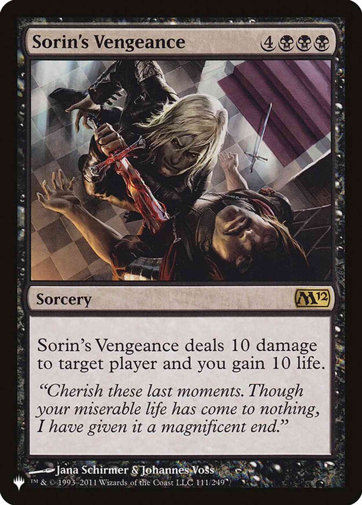 Sorin's Vengeance magic card front