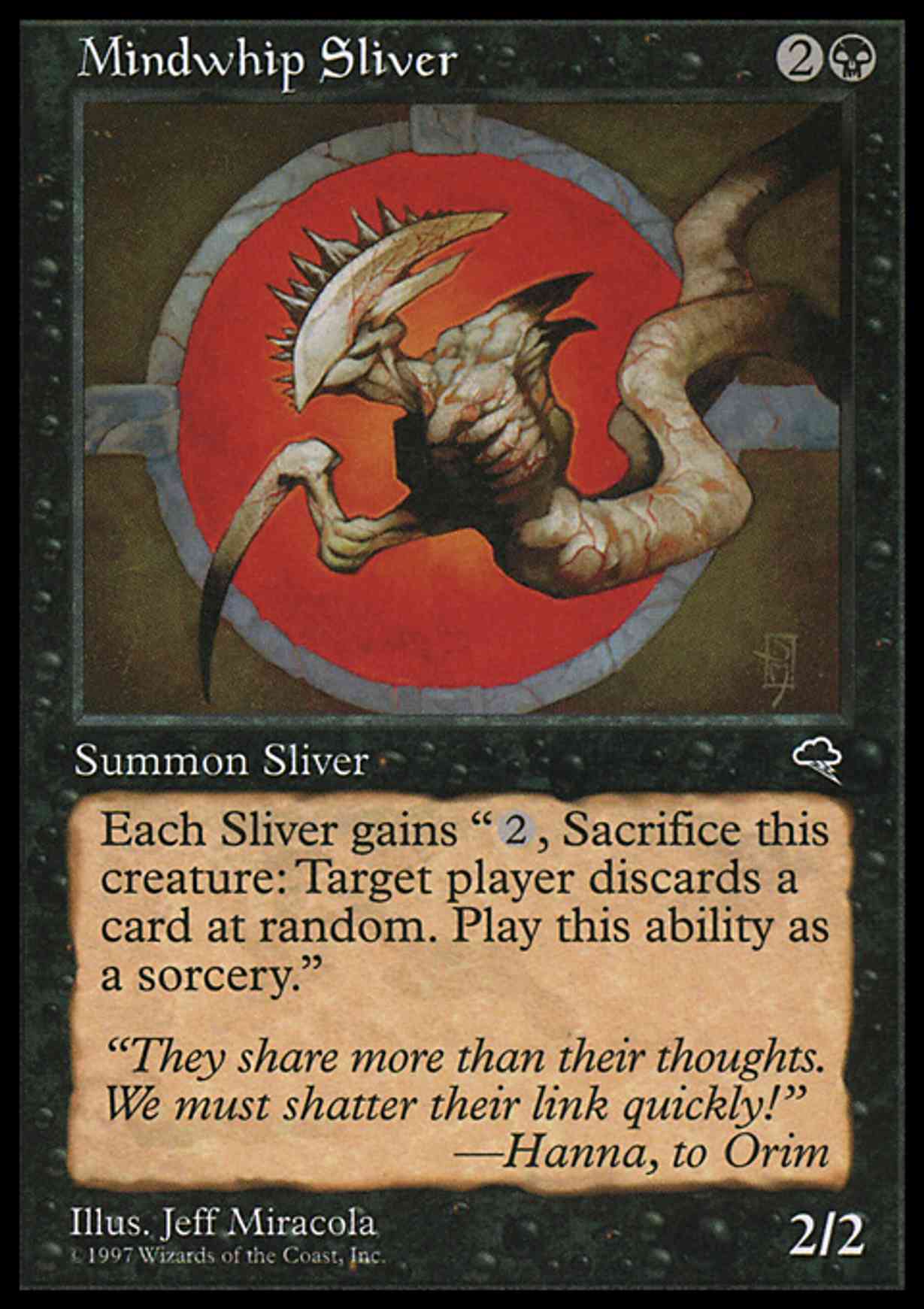 Mindwhip Sliver magic card front