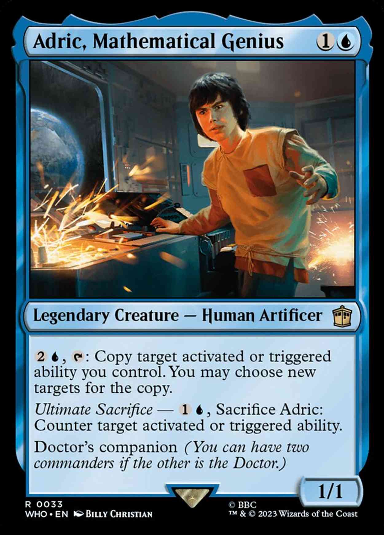 Adric, Mathematical Genius magic card front