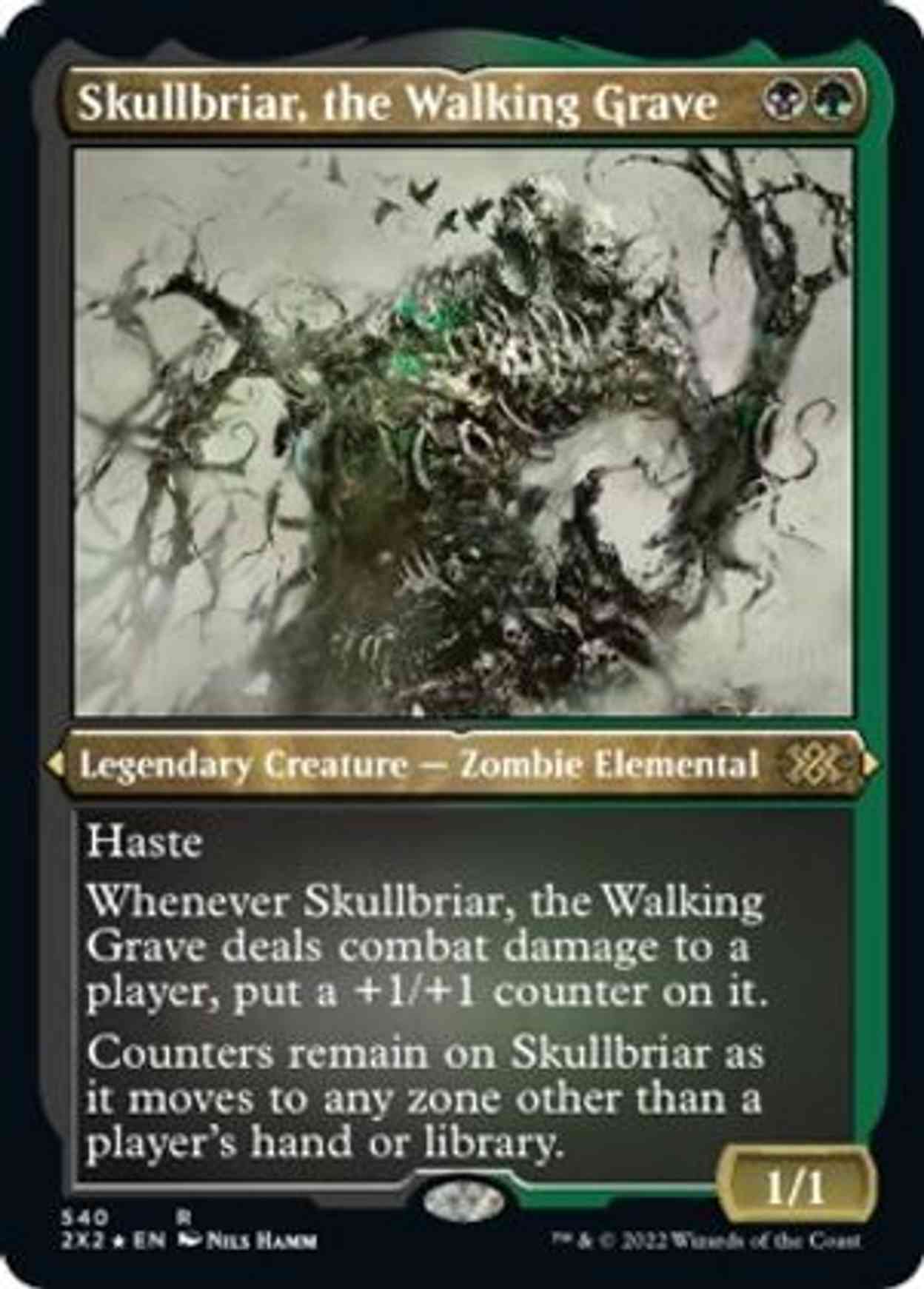 Skullbriar, the Walking Grave (Foil Etched) magic card front