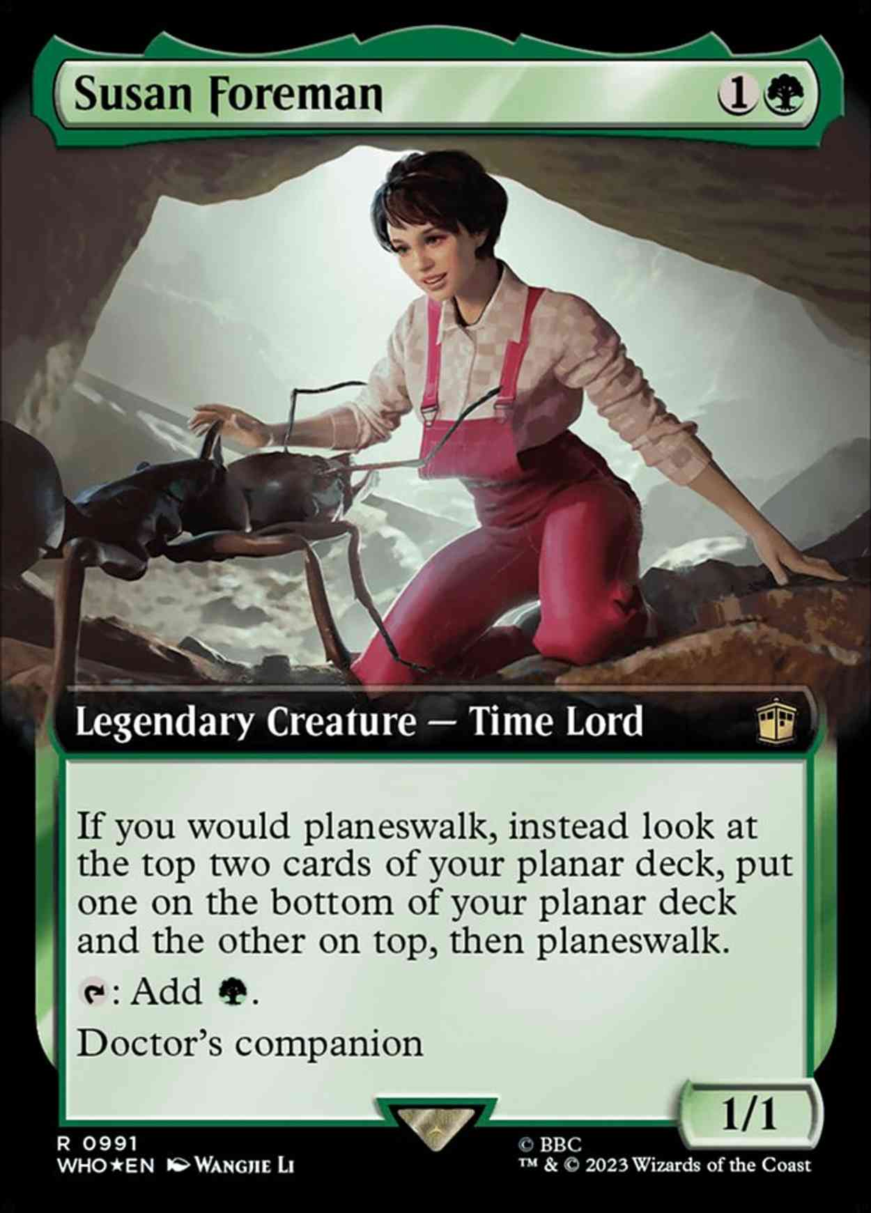 Susan Foreman (Extended Art) (Surge Foil) magic card front