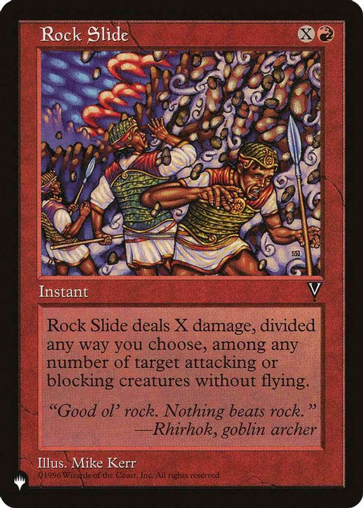 Rock Slide magic card front