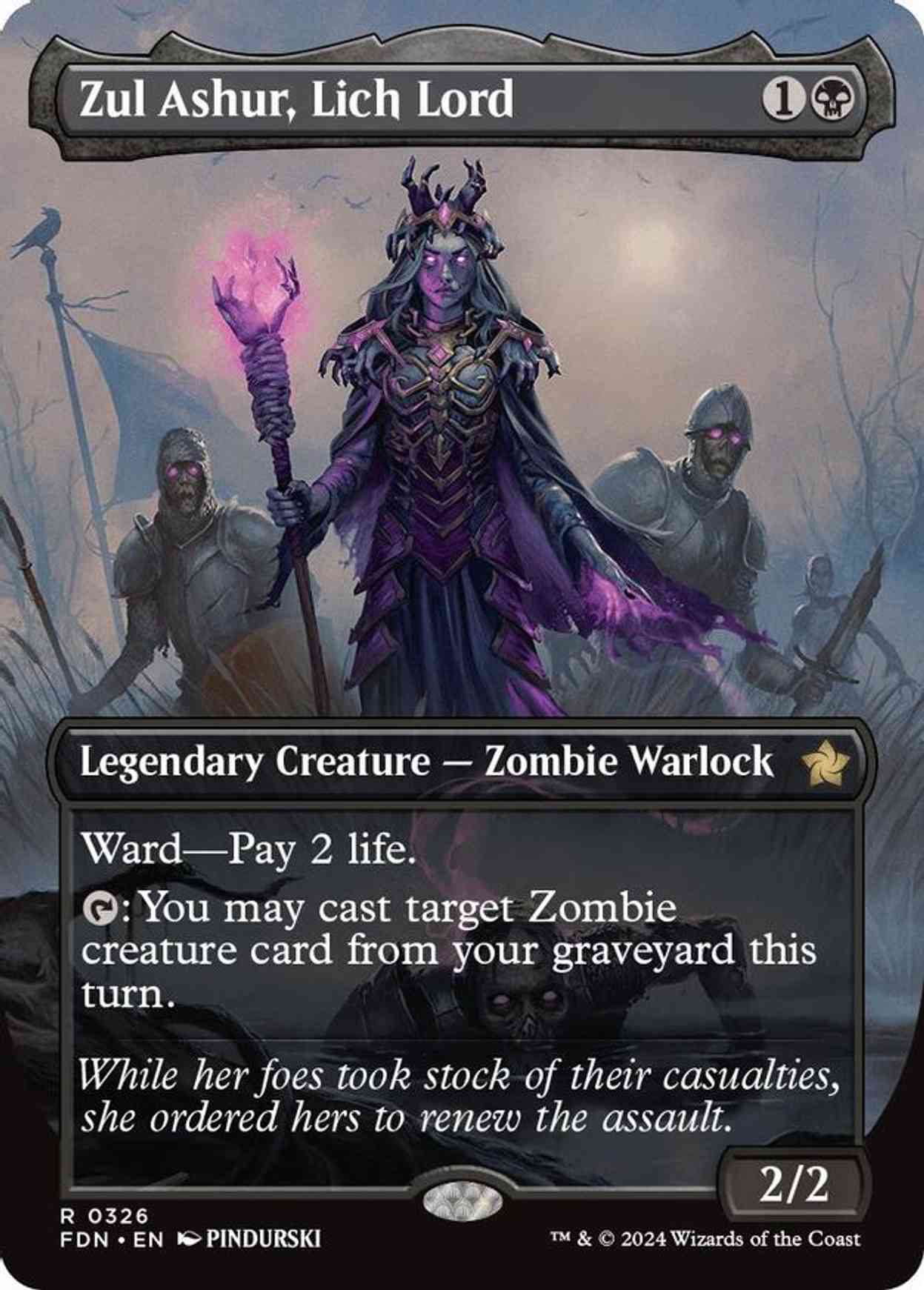 Zul Ashur, Lich Lord (Borderless) magic card front