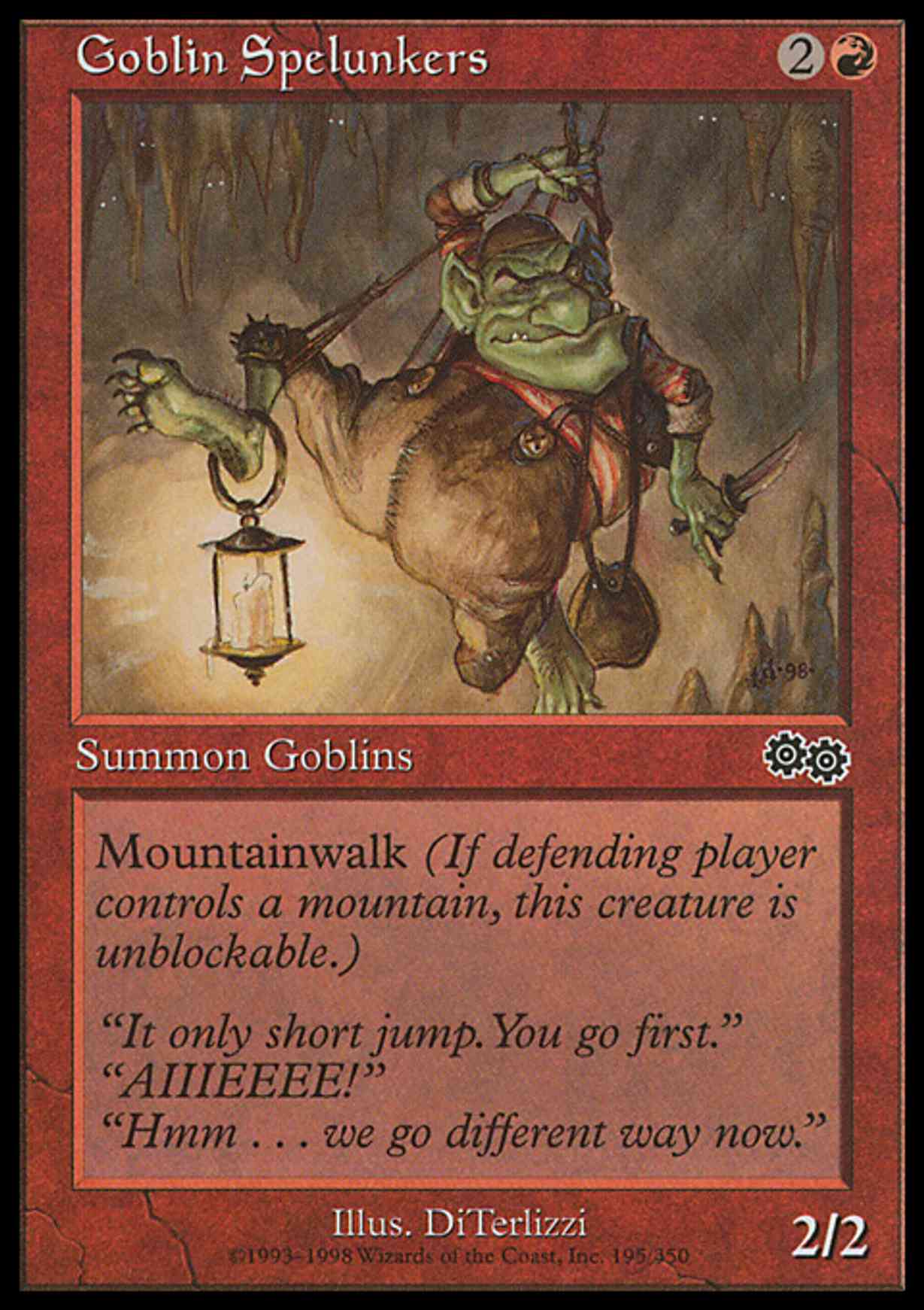 Goblin Spelunkers magic card front