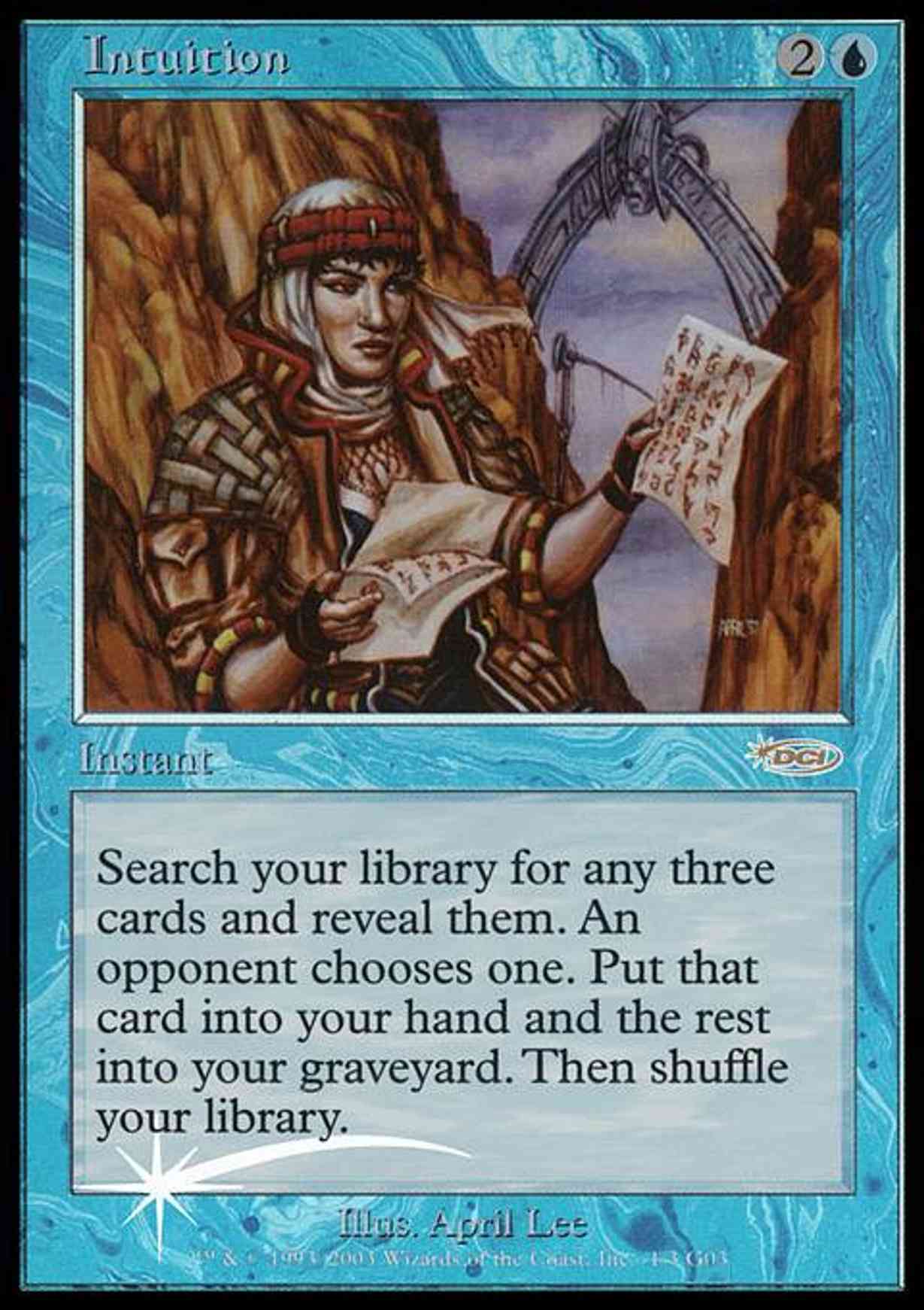 Intuition magic card front