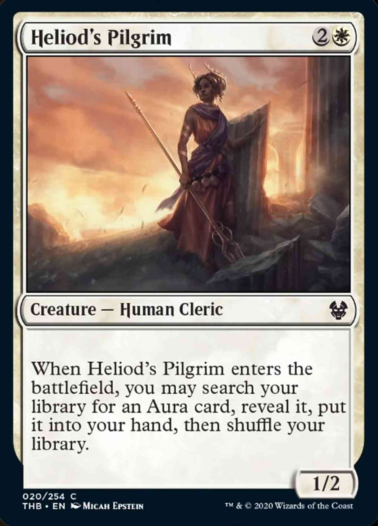 Heliod's Pilgrim magic card front