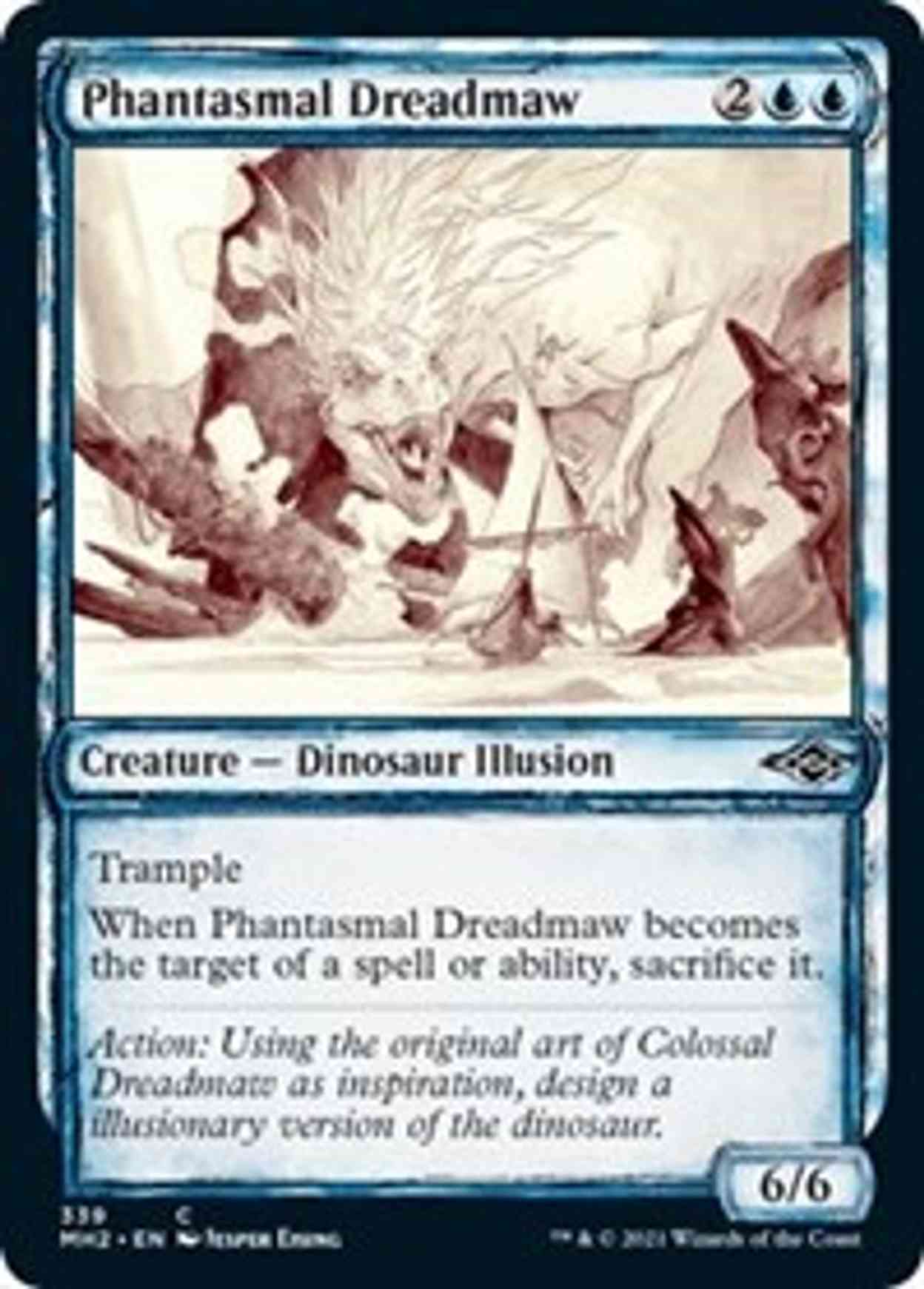 Phantasmal Dreadmaw (Showcase) magic card front