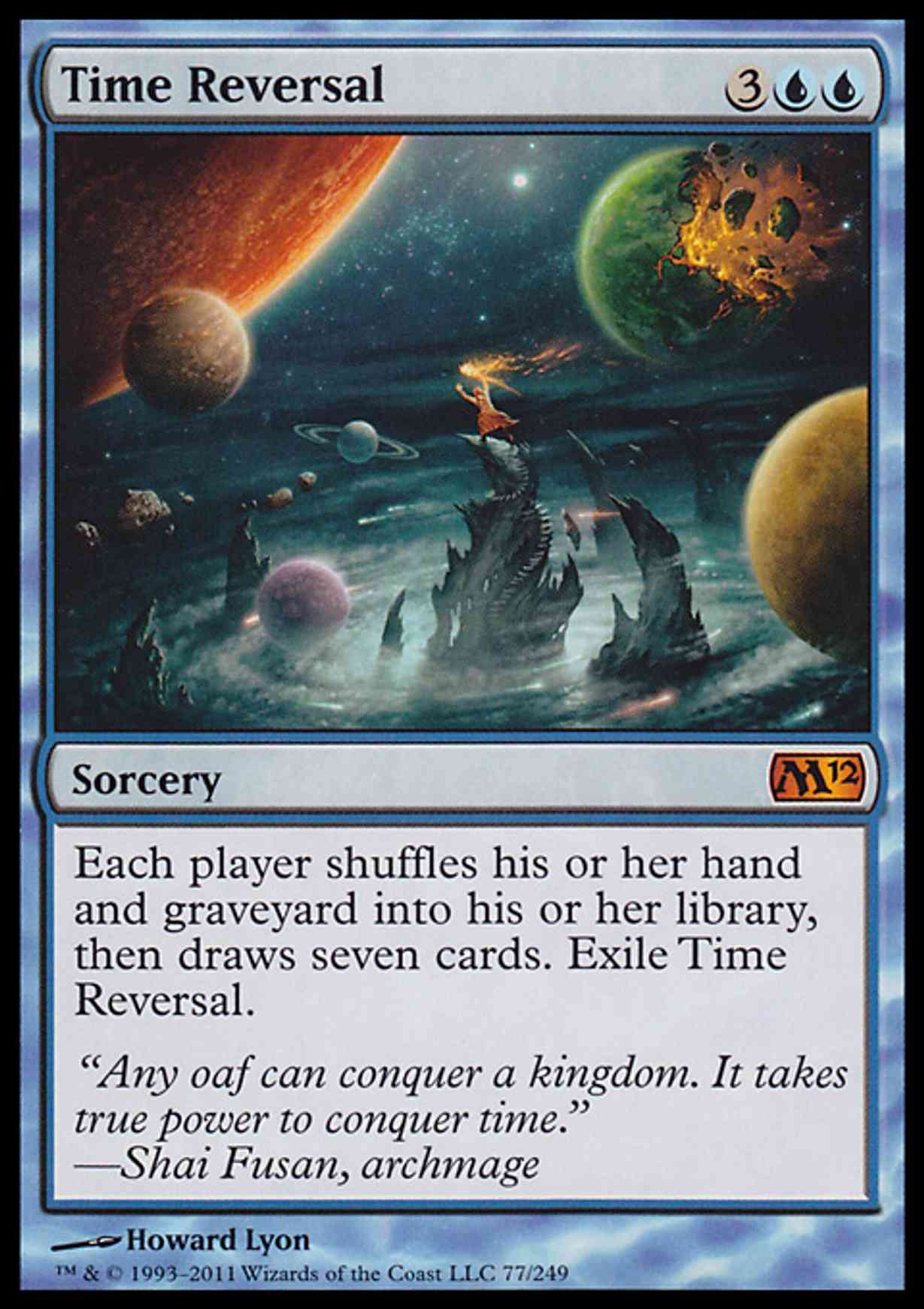 Time Reversal magic card front