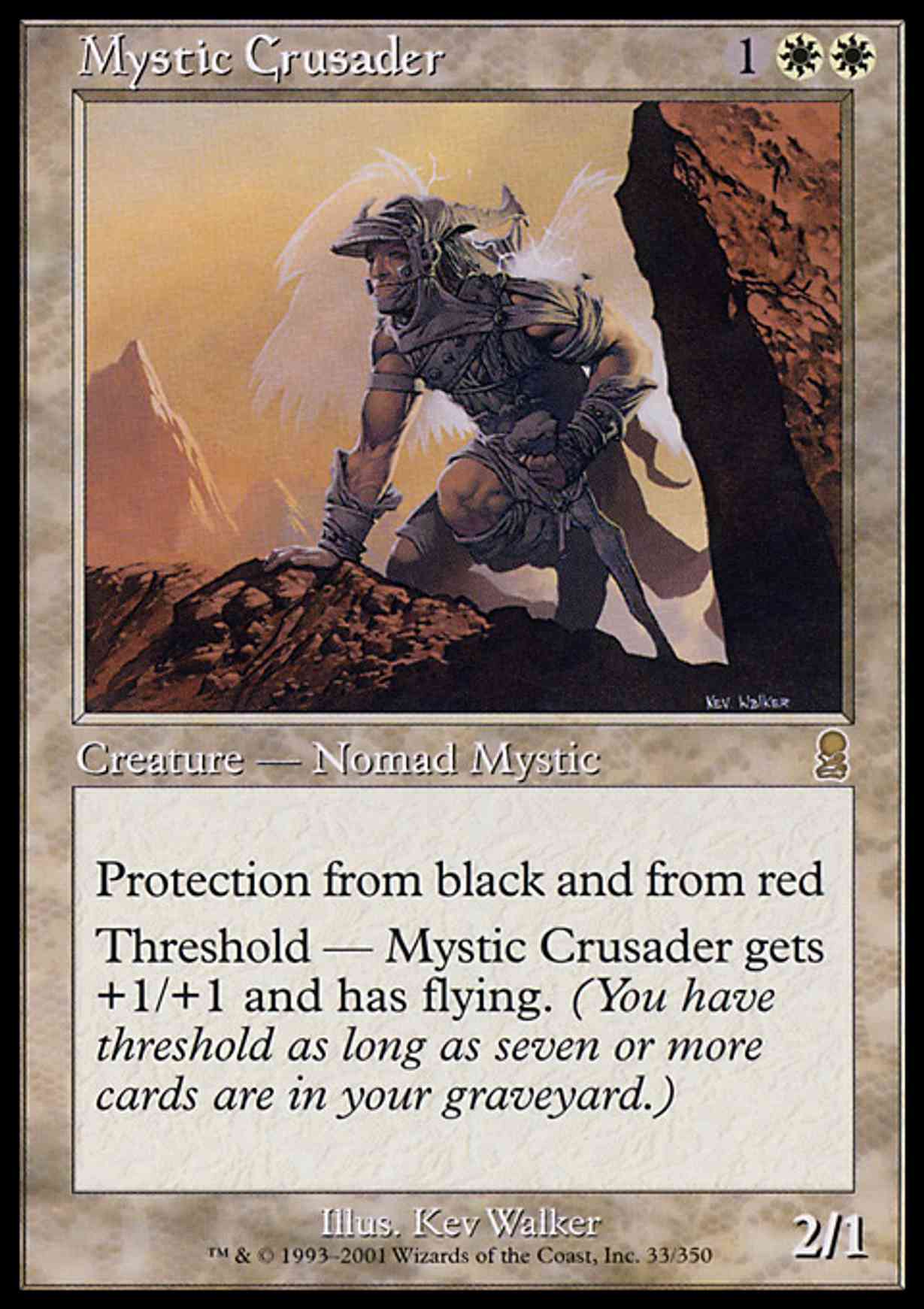 Mystic Crusader magic card front