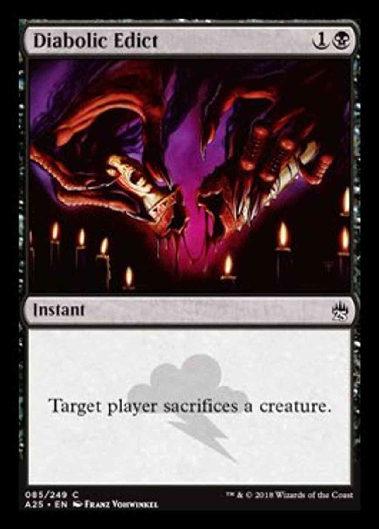 Diabolic Edict magic card front