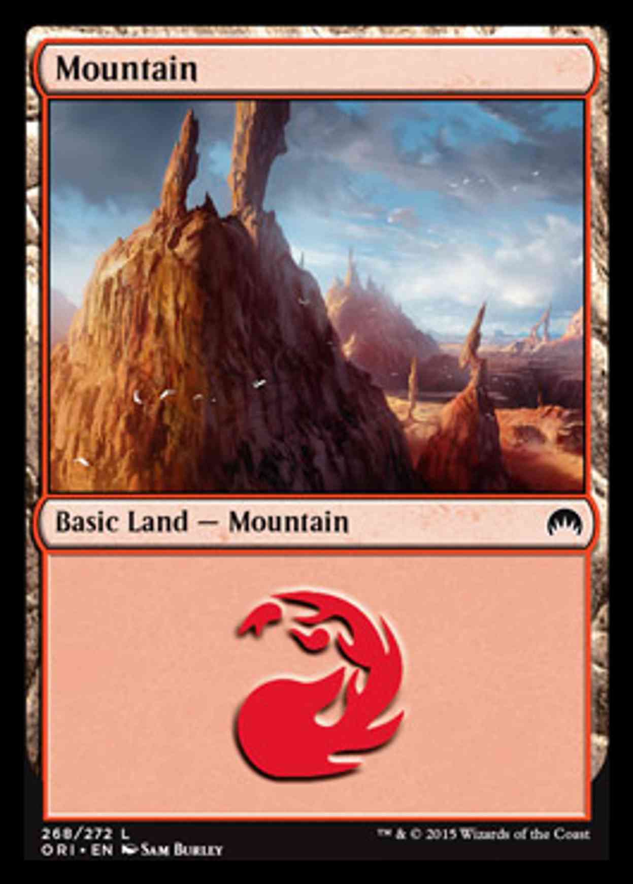 Mountain (268) magic card front