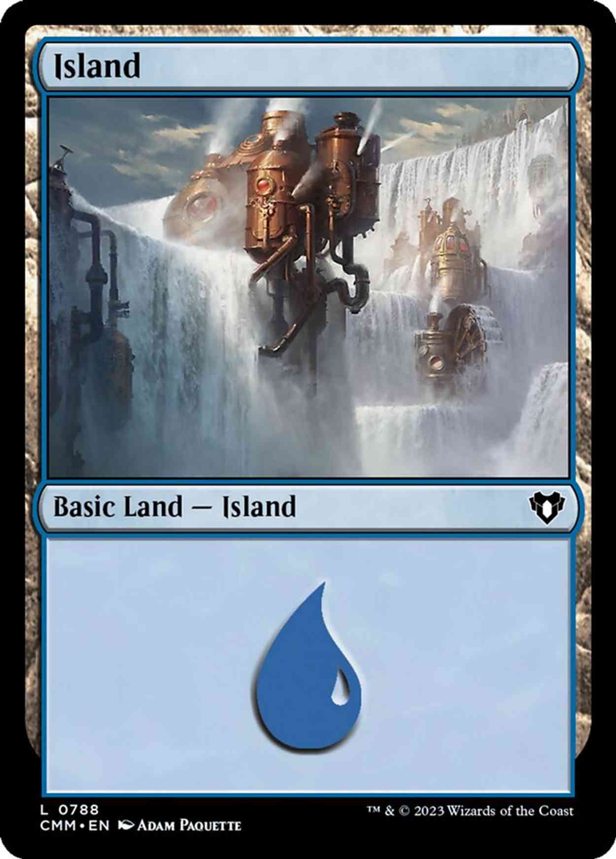 Island (0788) magic card front