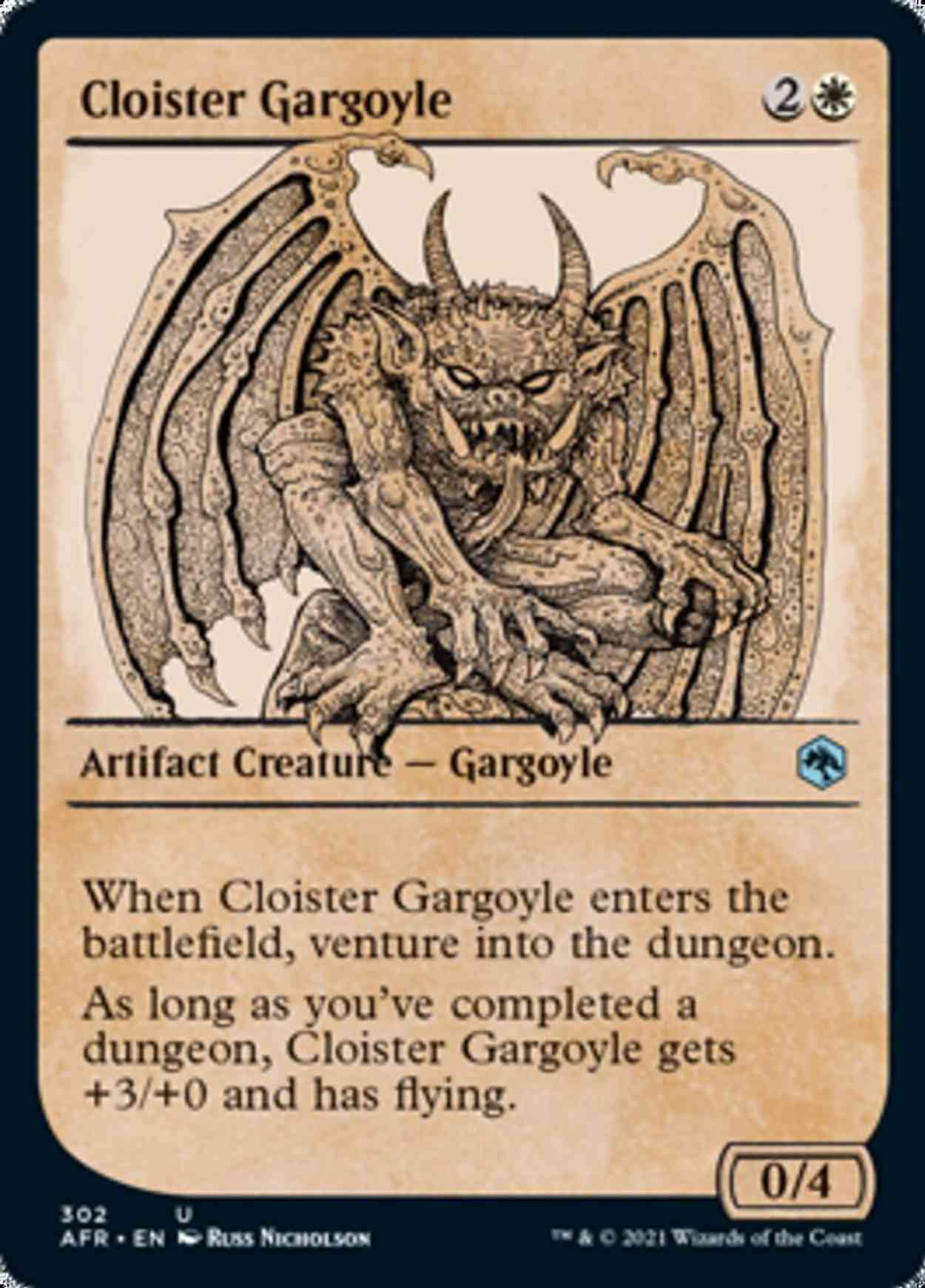Cloister Gargoyle (Showcase) magic card front
