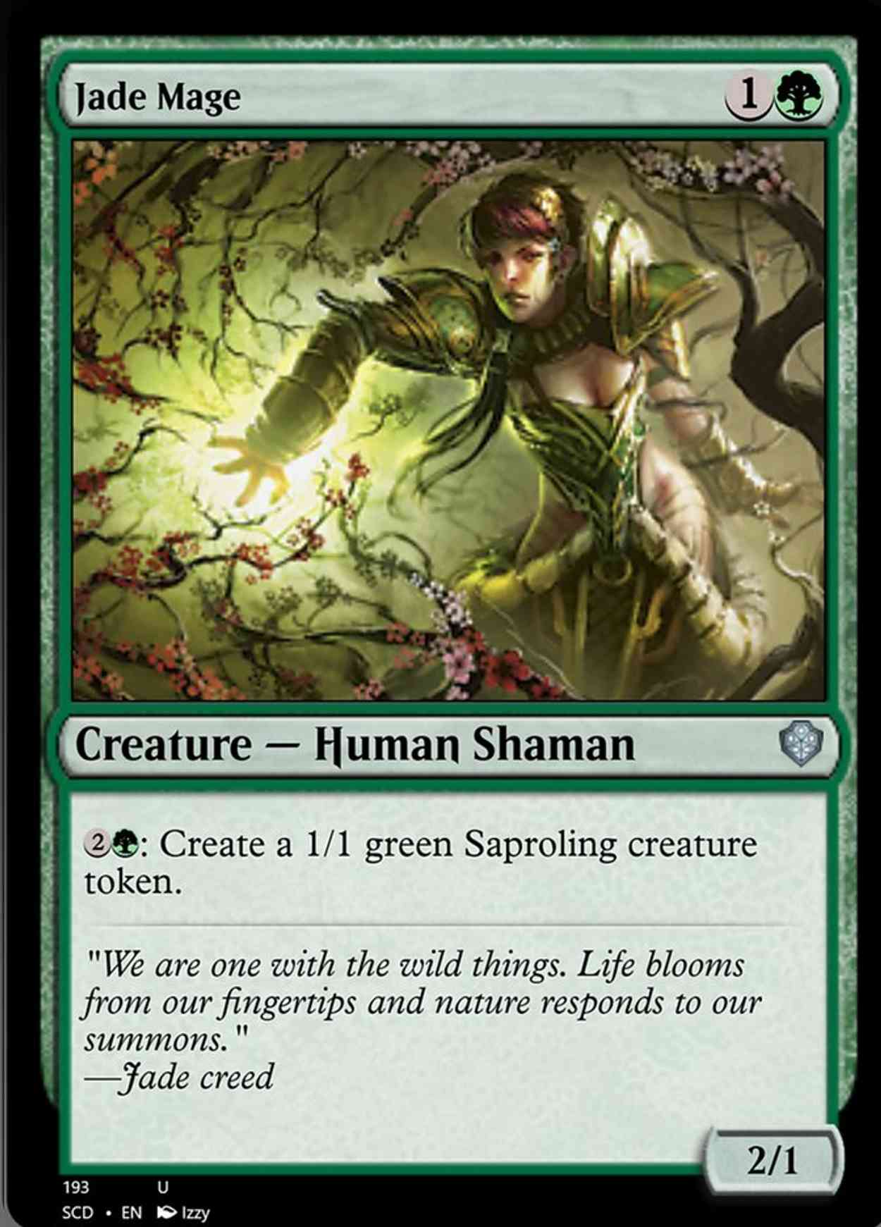 Jade Mage magic card front