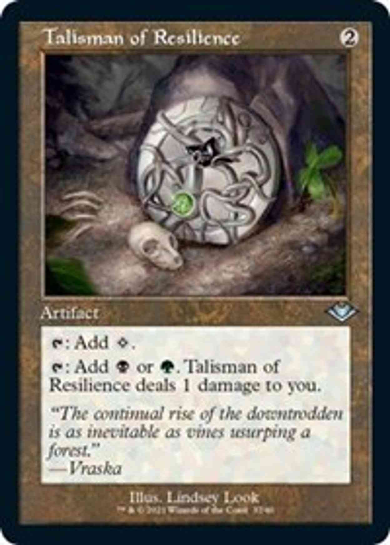 Talisman of Resilience (Retro Frame) (Foil Etched) magic card front