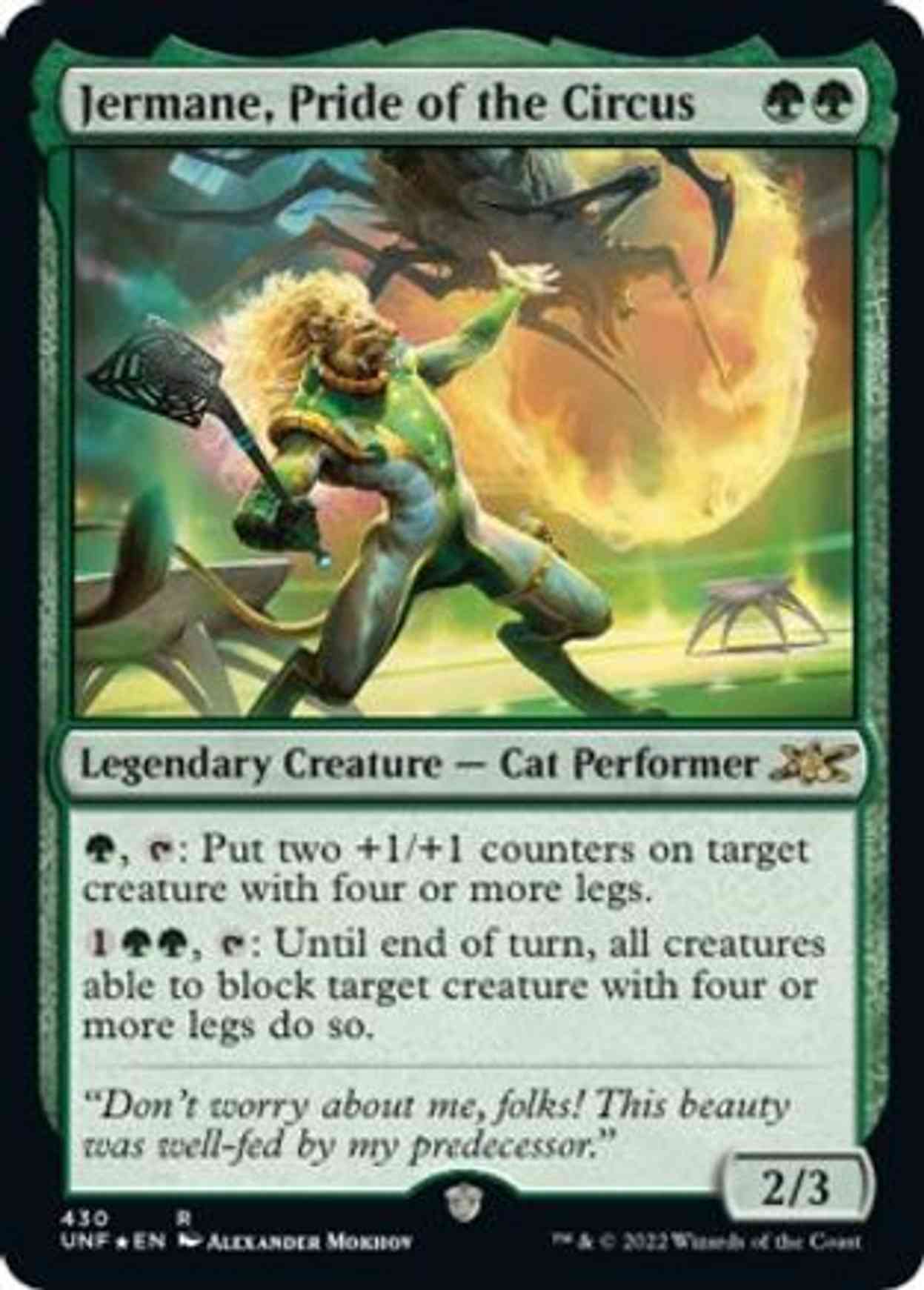 Jermane, Pride of the Circus (Galaxy Foil) magic card front
