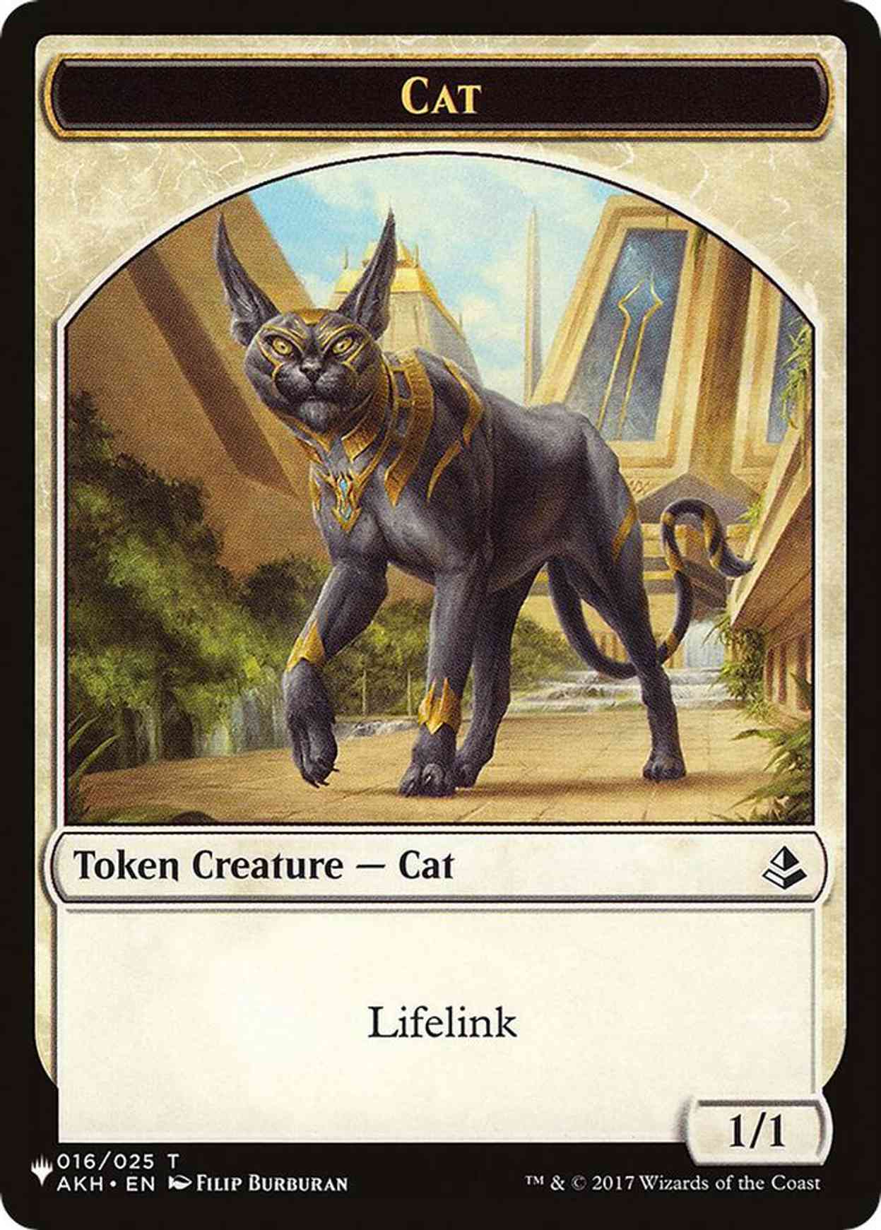 Cat (016) // Dog Double-Sided Token magic card front