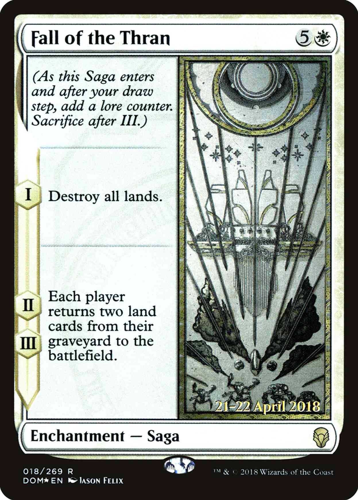 Fall of the Thran magic card front