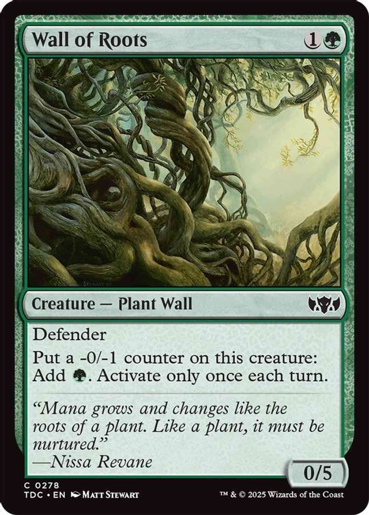 Wall of Roots magic card front