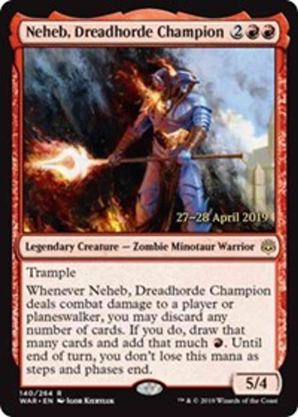 Neheb, Dreadhorde Champion magic card front