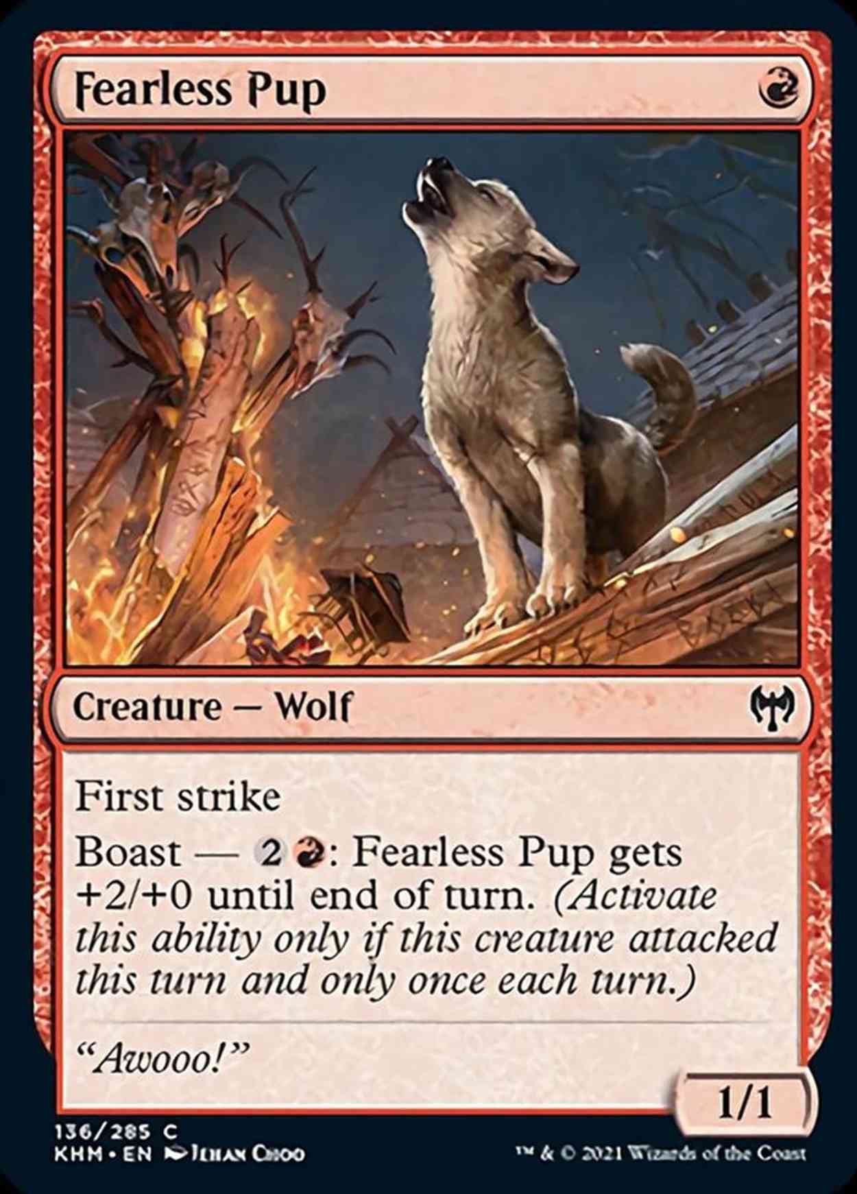 Fearless Pup magic card front