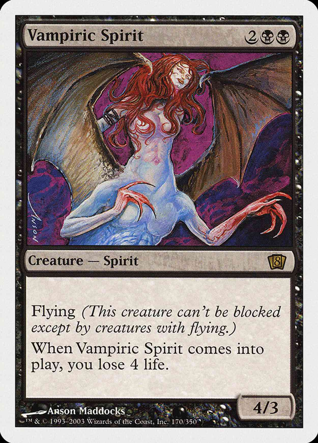 Vampiric Spirit (8th Edition) magic card front