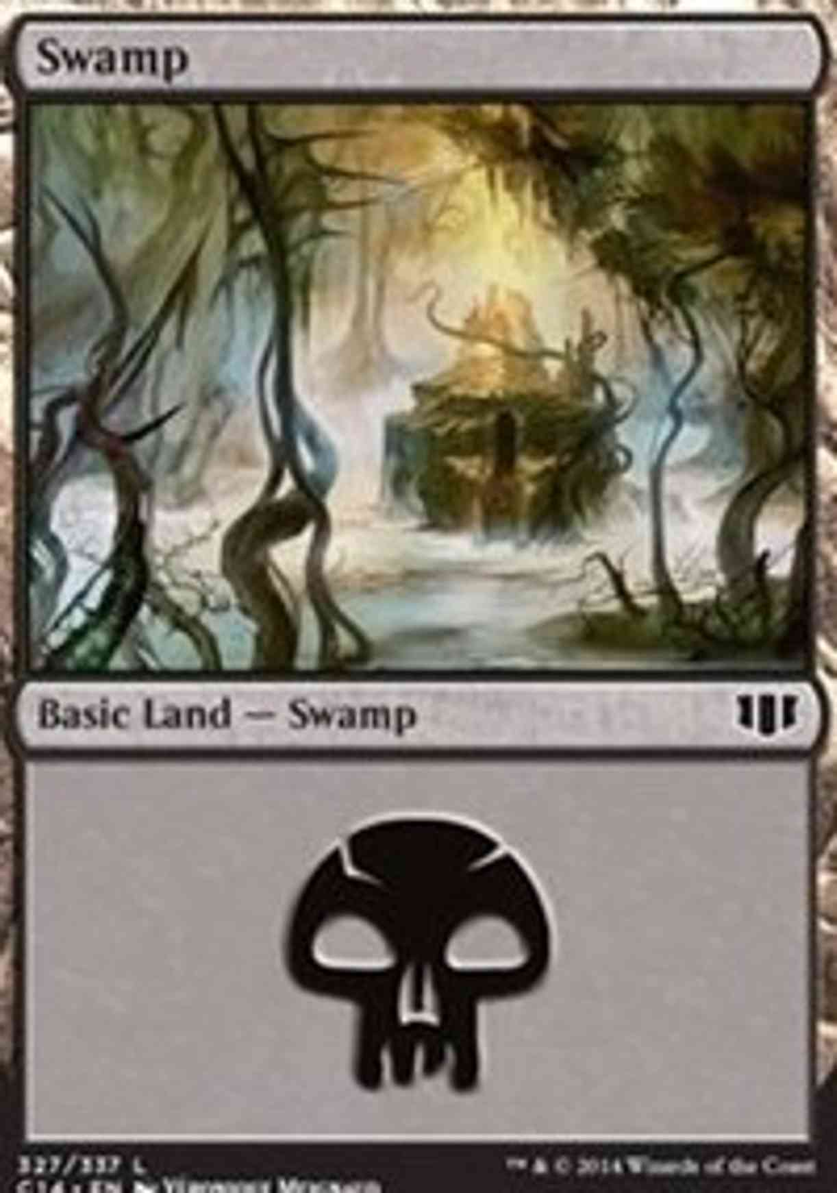 Swamp (327) magic card front