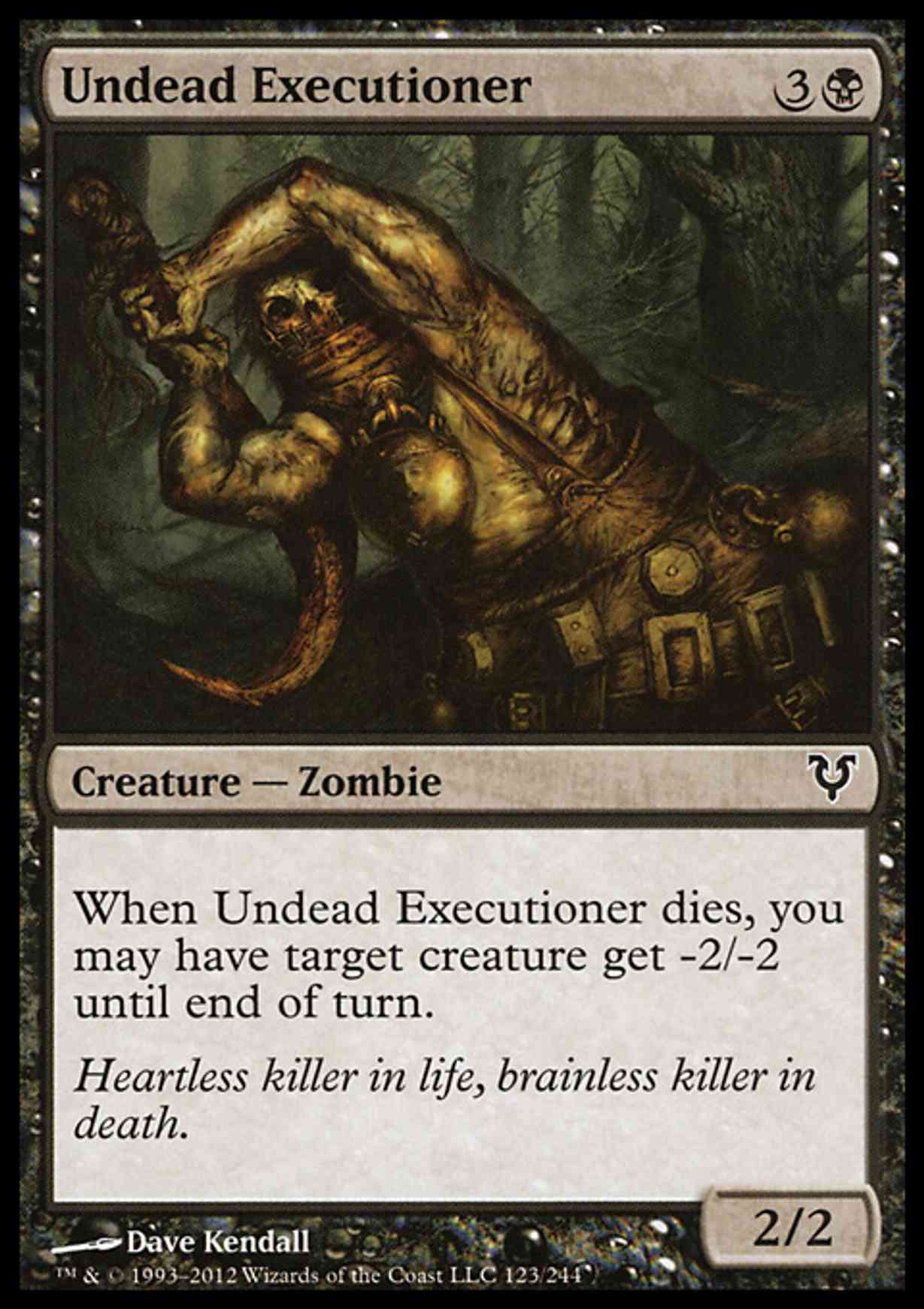 Undead Executioner magic card front