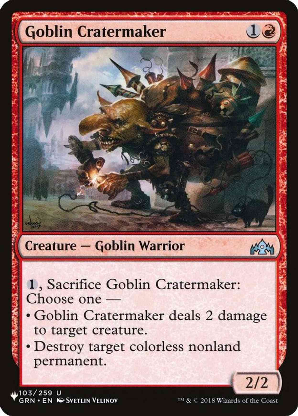 Goblin Cratermaker magic card front