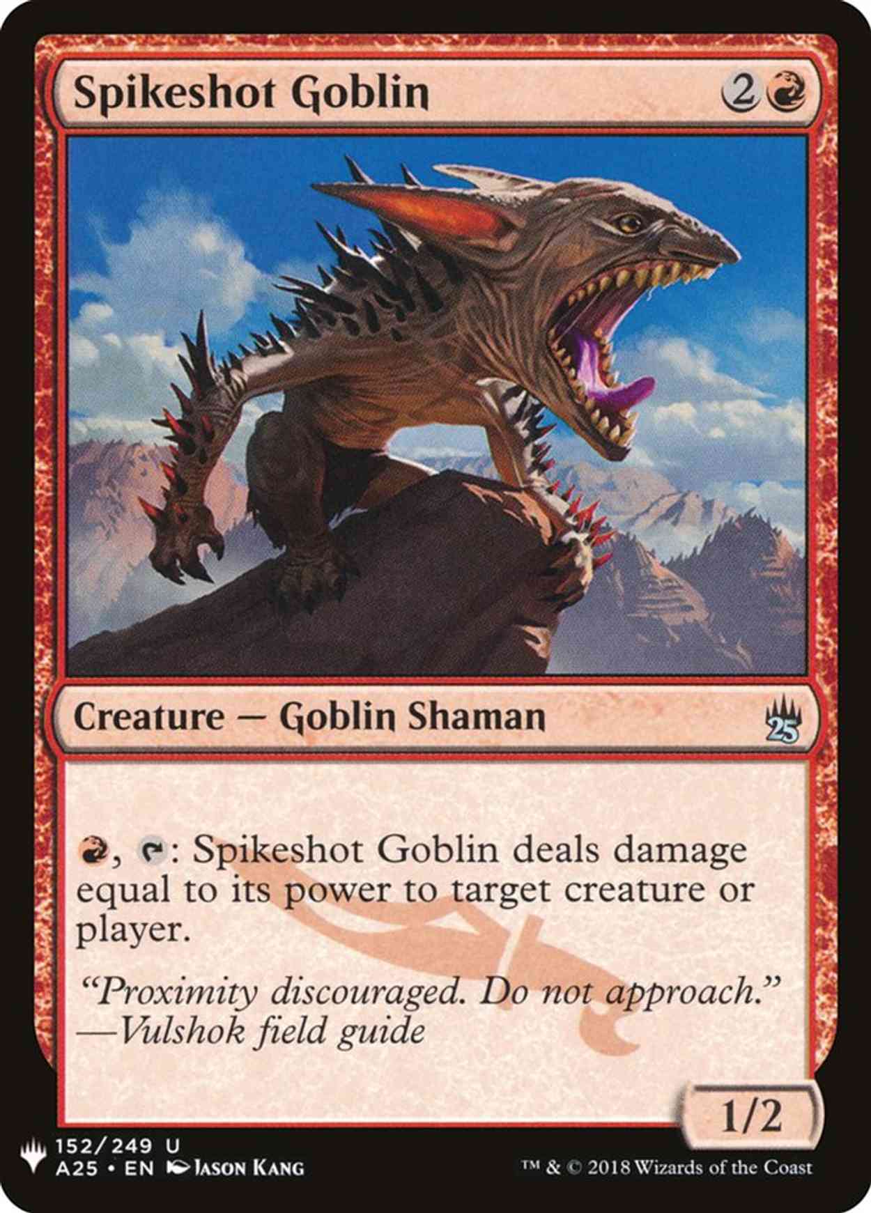 Spikeshot Goblin magic card front