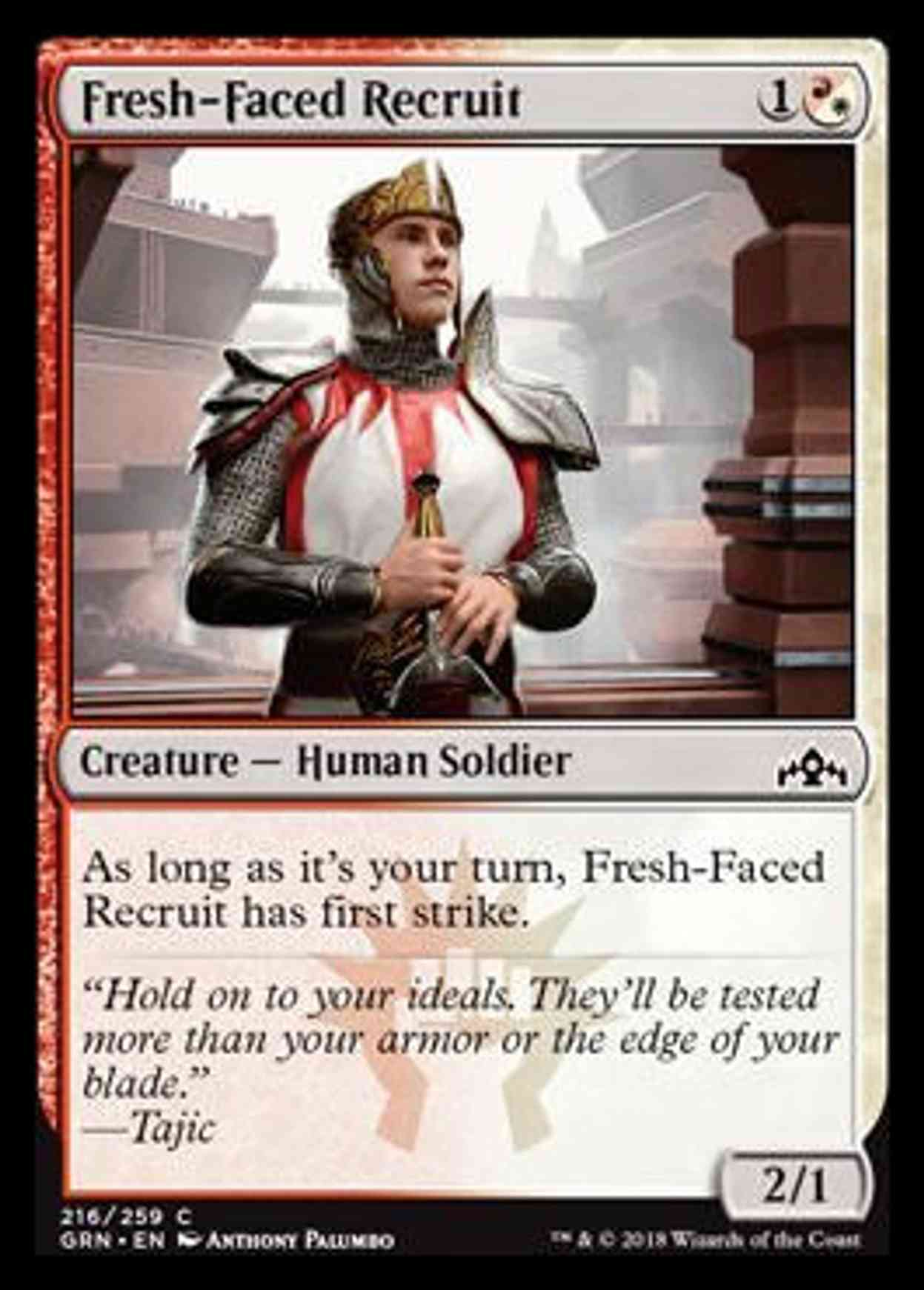 Fresh-Faced Recruit magic card front