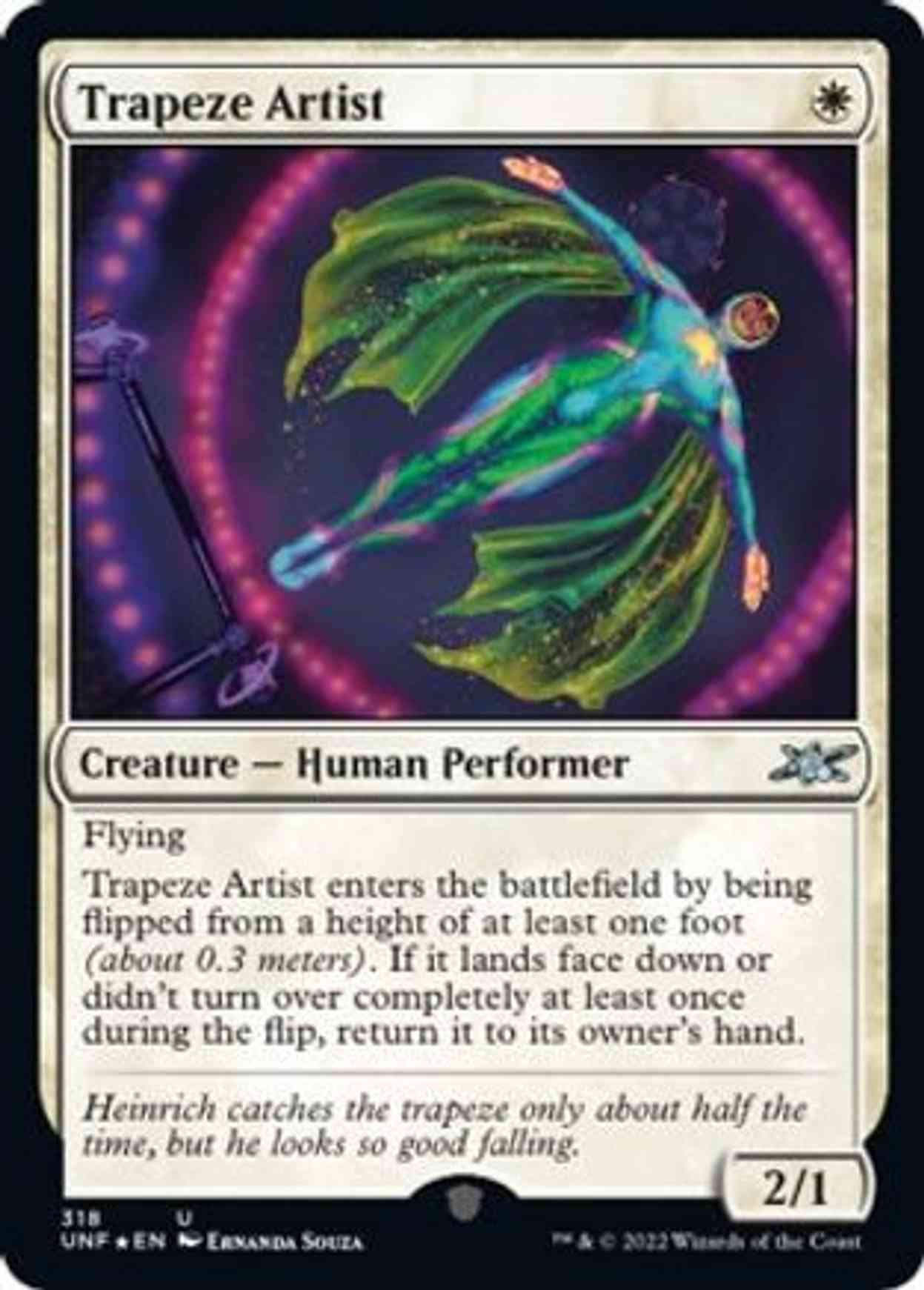 Trapeze Artist (Galaxy Foil) magic card front