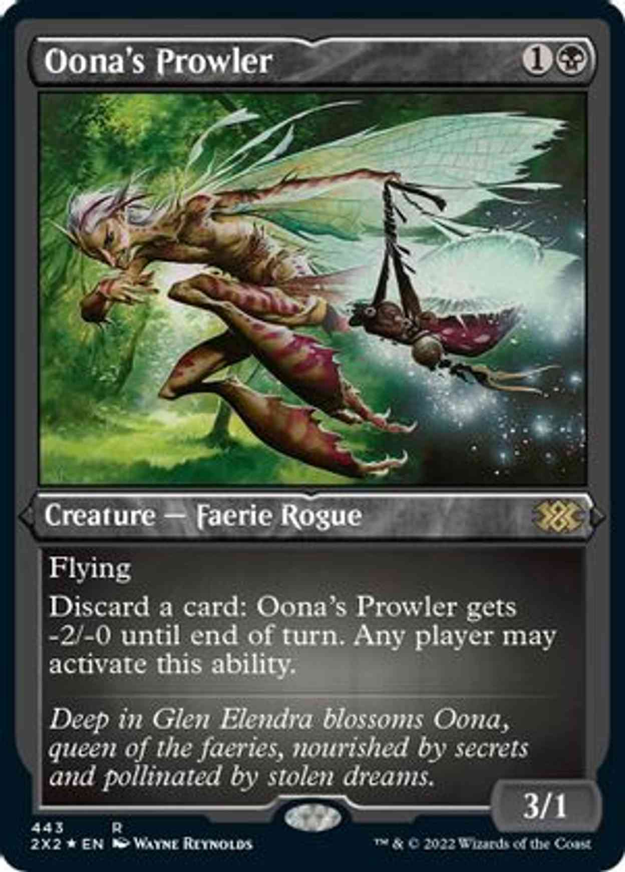 Oona's Prowler (Foil Etched) magic card front