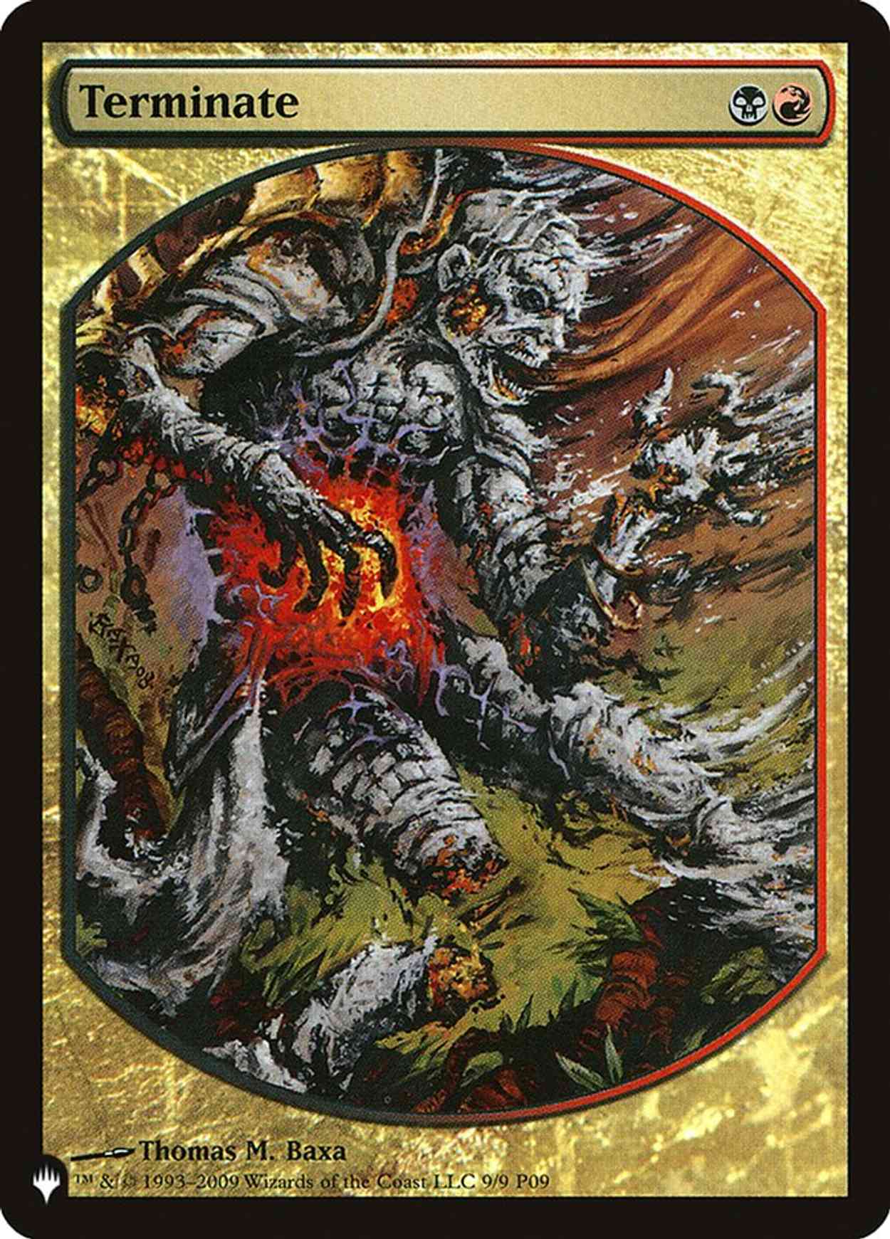 Terminate (P09) magic card front