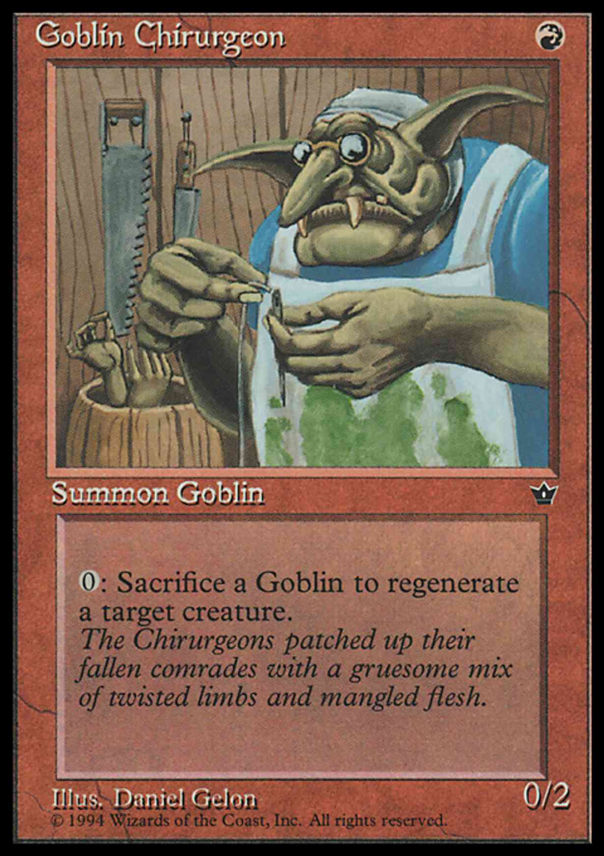 Goblin Chirurgeon magic card front