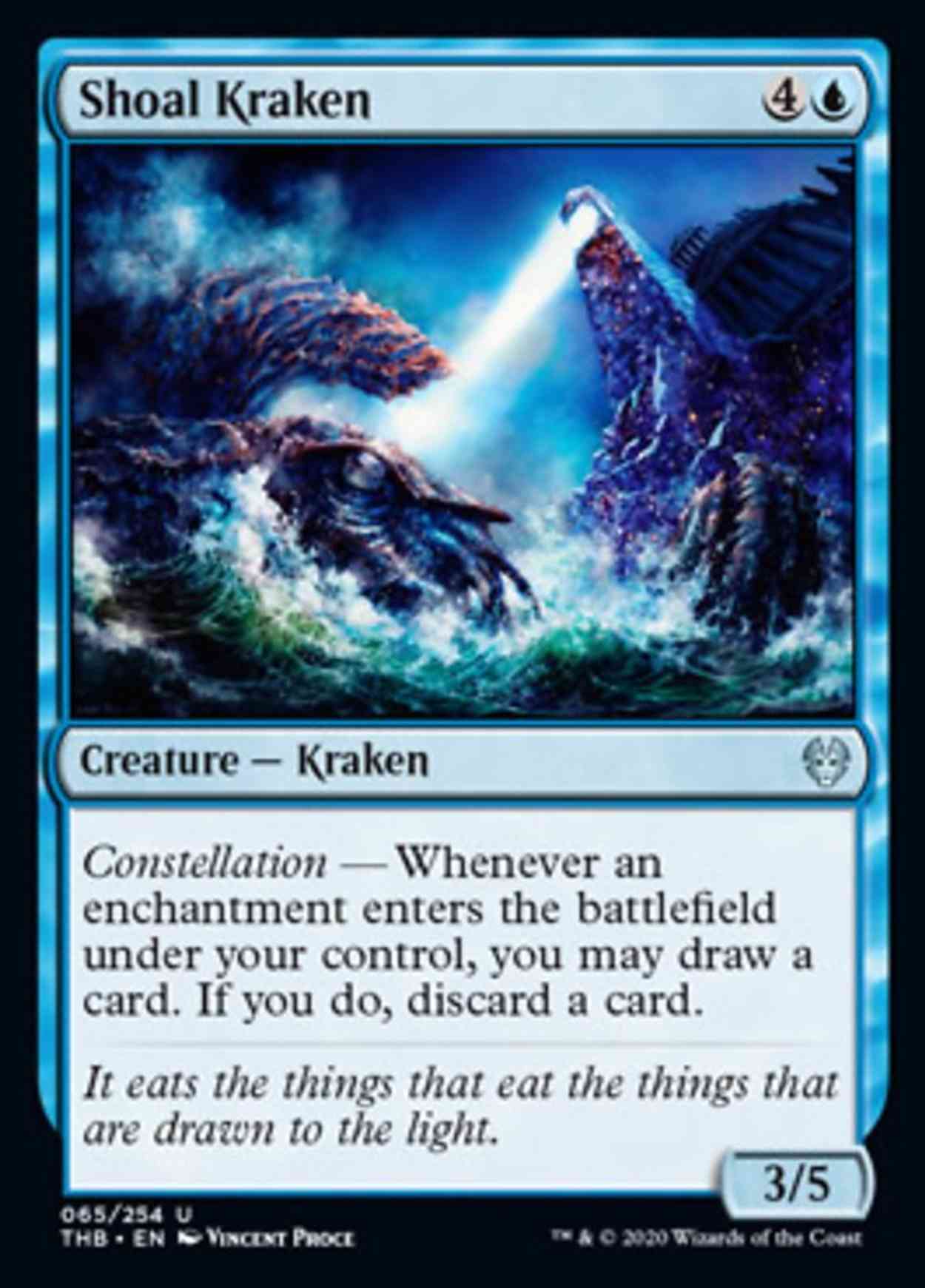 Shoal Kraken magic card front