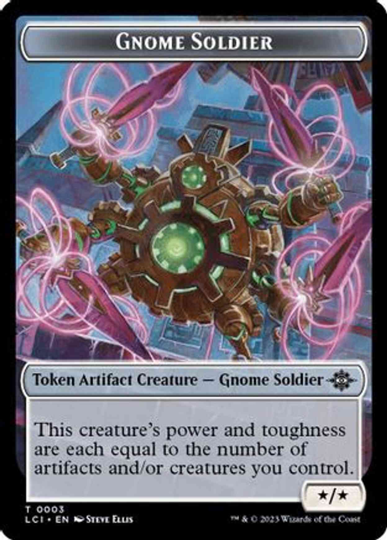 Gnome Soldier Token magic card front