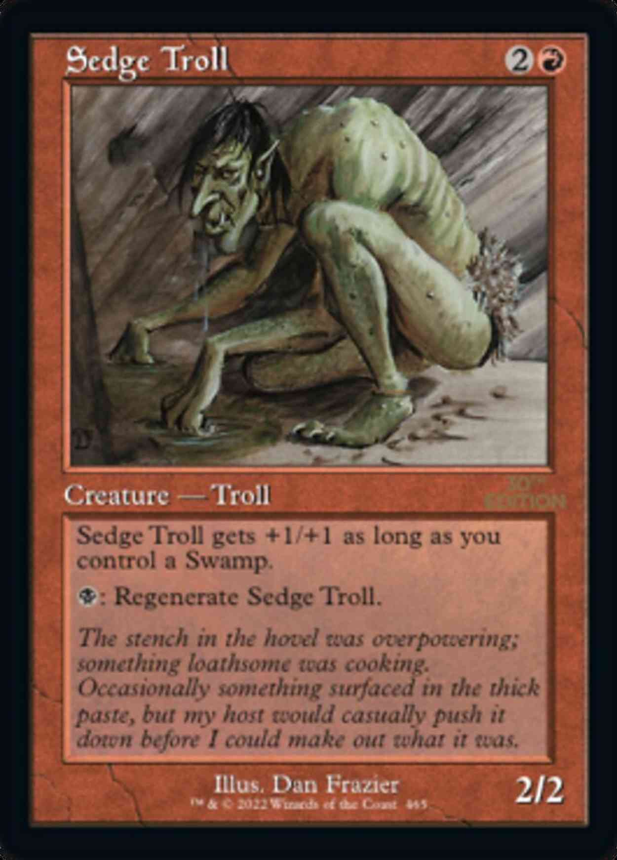 Sedge Troll (Retro Frame) magic card front