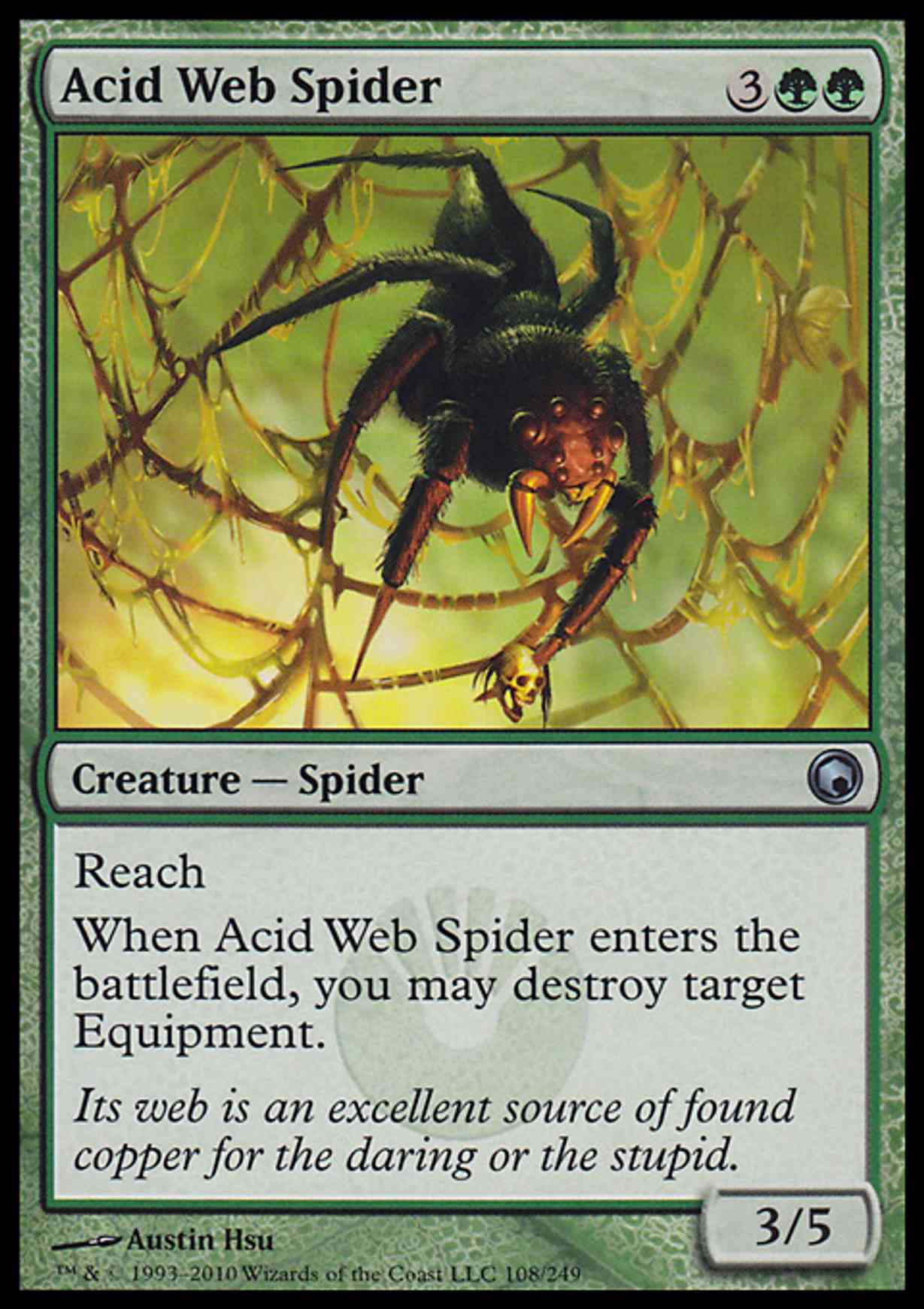 Acid Web Spider magic card front