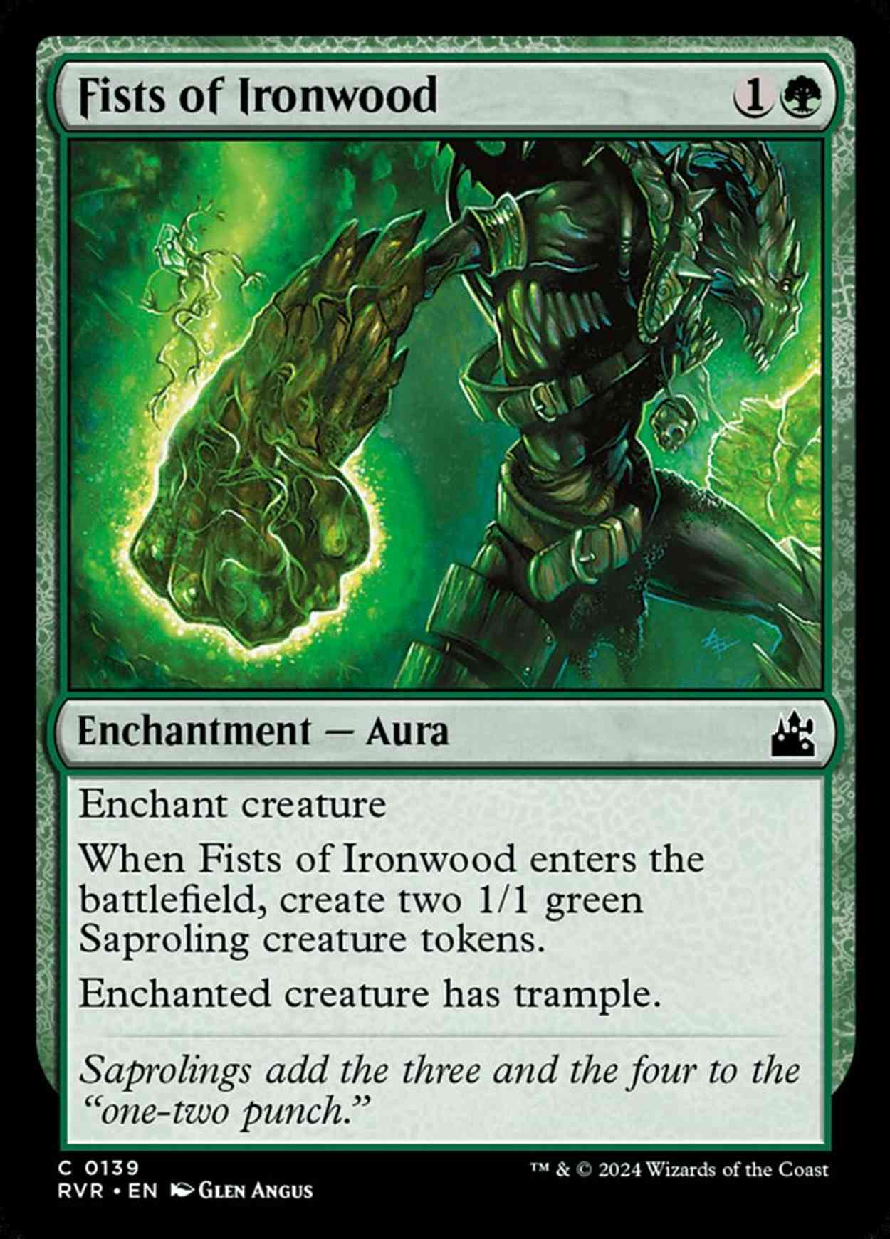 Fists of Ironwood magic card front